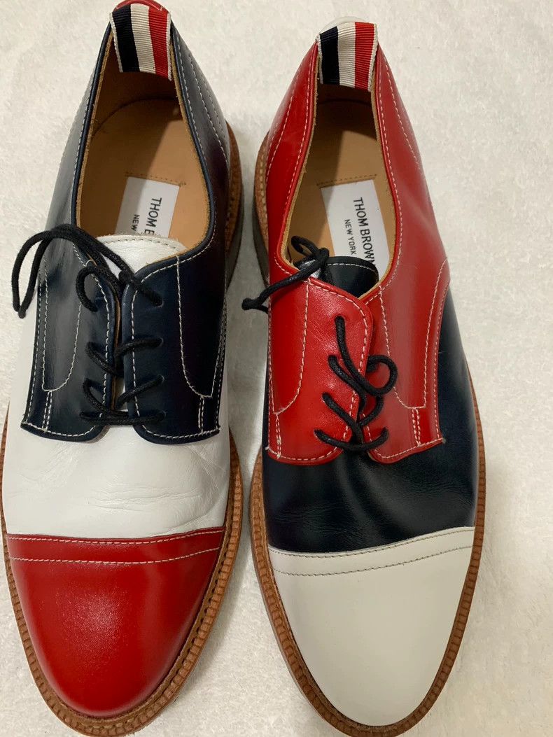 Thom Browne Color-matched leather shoes