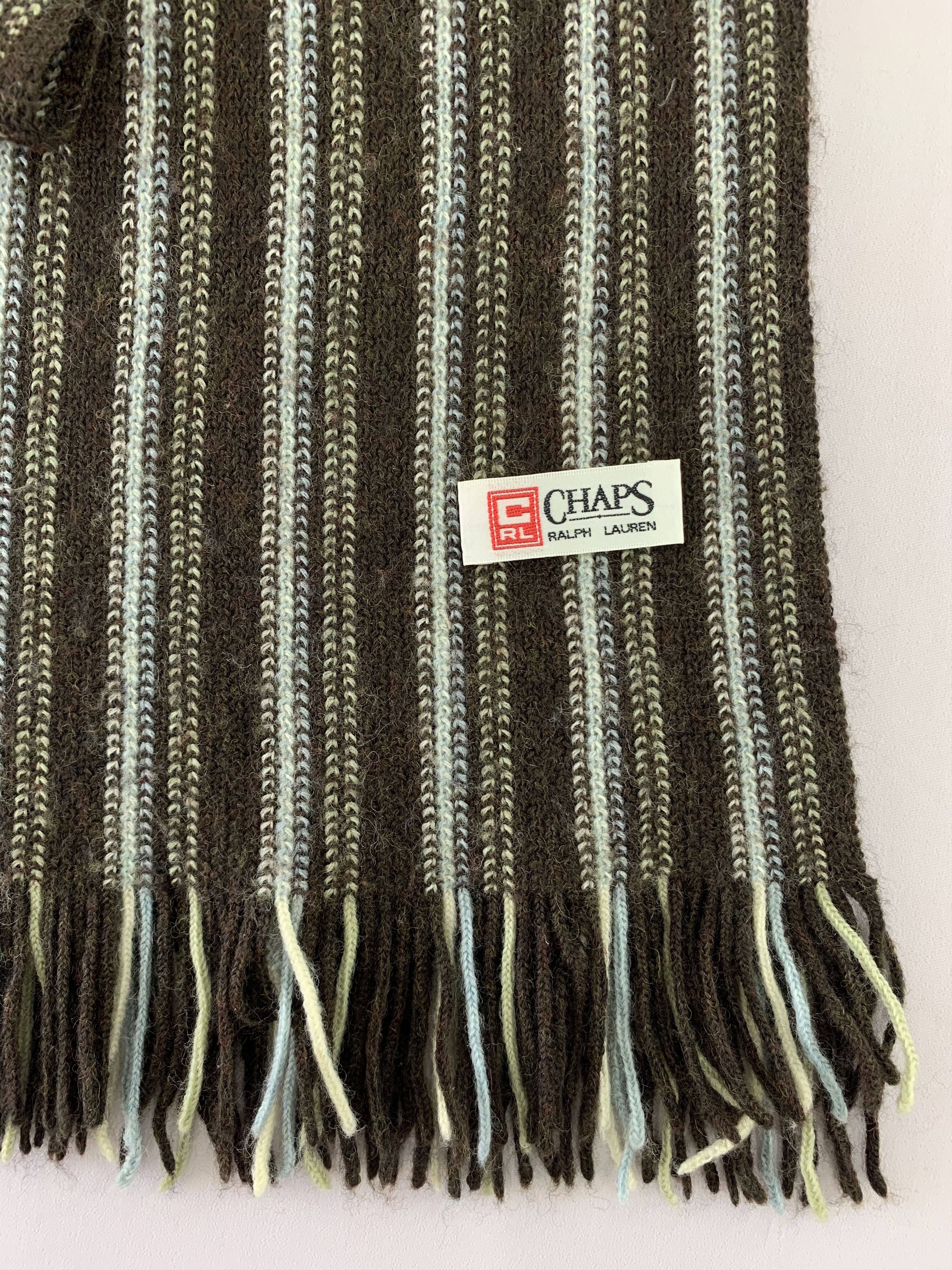 Chaps Ralph Lauren Chaps Ralph Lauren Scarf Wool Muffler Neck Wrap BL4138 Size ONE SIZE - 4 Thumbnail