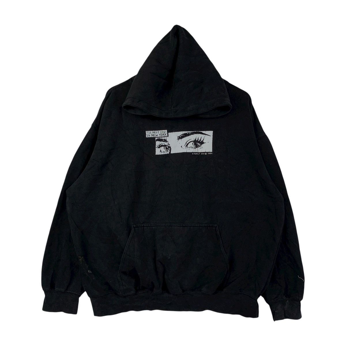 Vintage Vtg 1984 John Galt “I’ll Meet You in New York” Hoodie Size US XXL / EU 58 / 5 - 1 Thumbnail