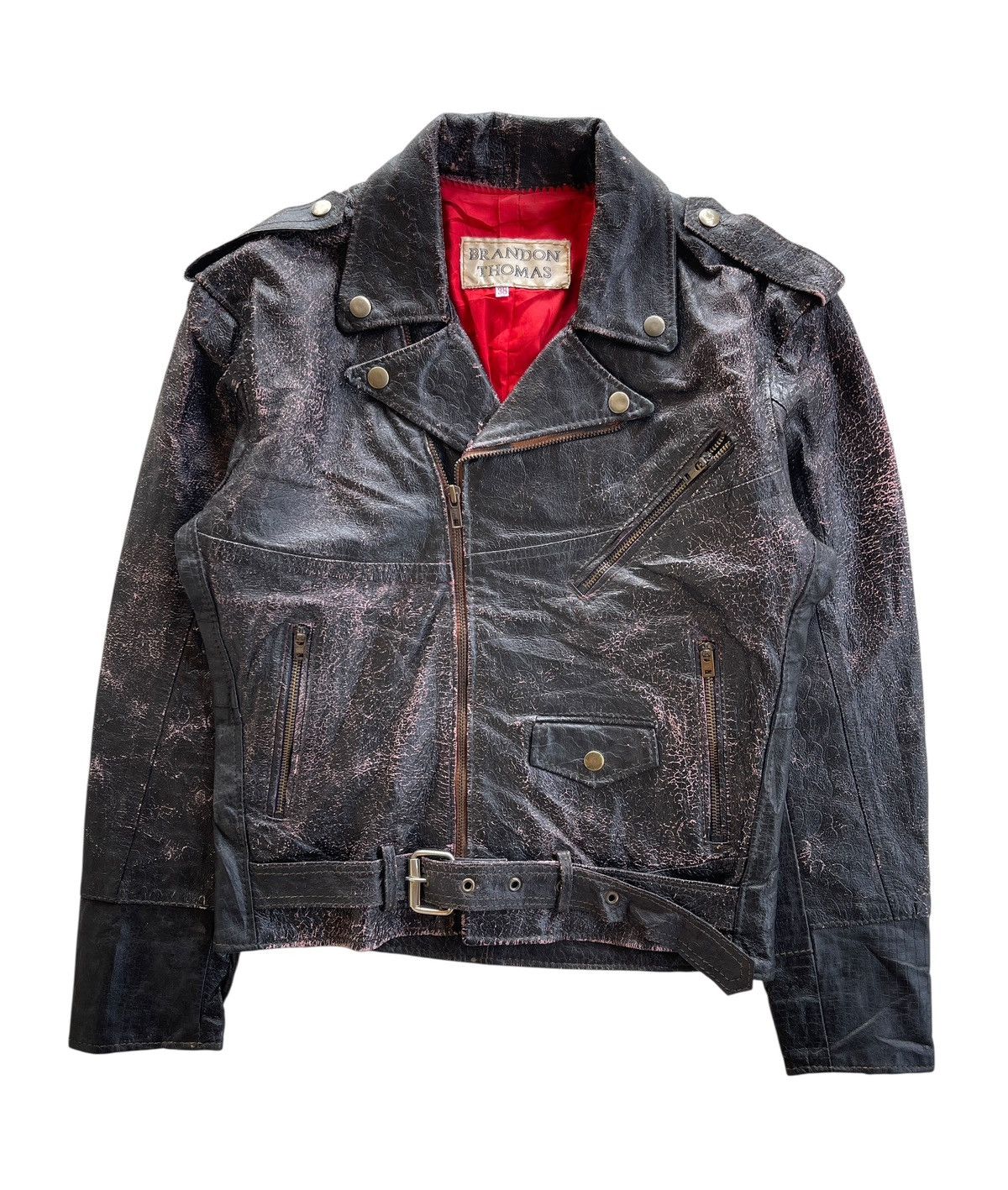 Vintage 90s Brandon Thomas Double Colar Jacket Size US S / EU 44-46 / 1 - 1 Thumbnail