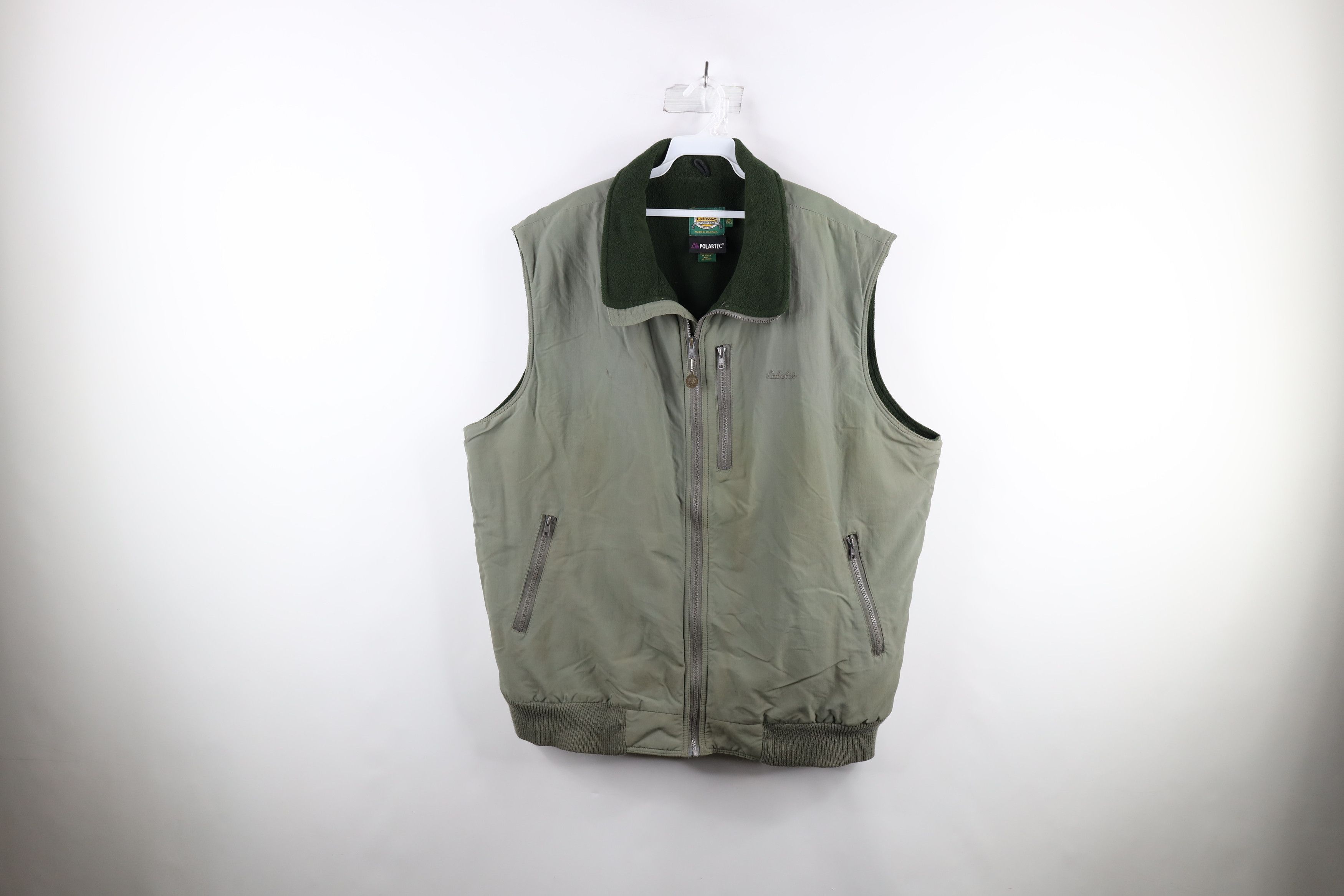 Veste polaire VINTAGE Cabelas Iditarod Polartec taille moyenne Dog