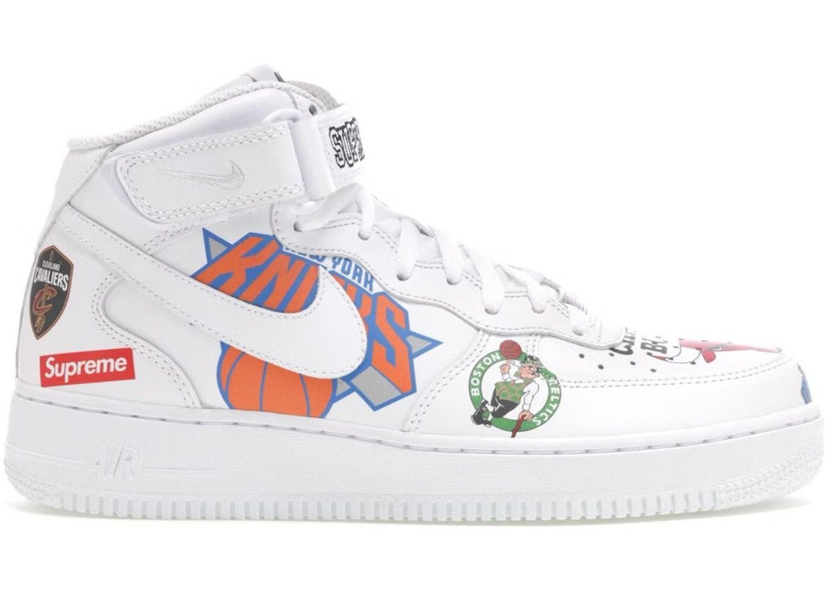 NBA × Nike × Supreme Nike Air Force 1 Supreme NBA Size US 11.5 / EU 44-45 - 1 Thumbnail