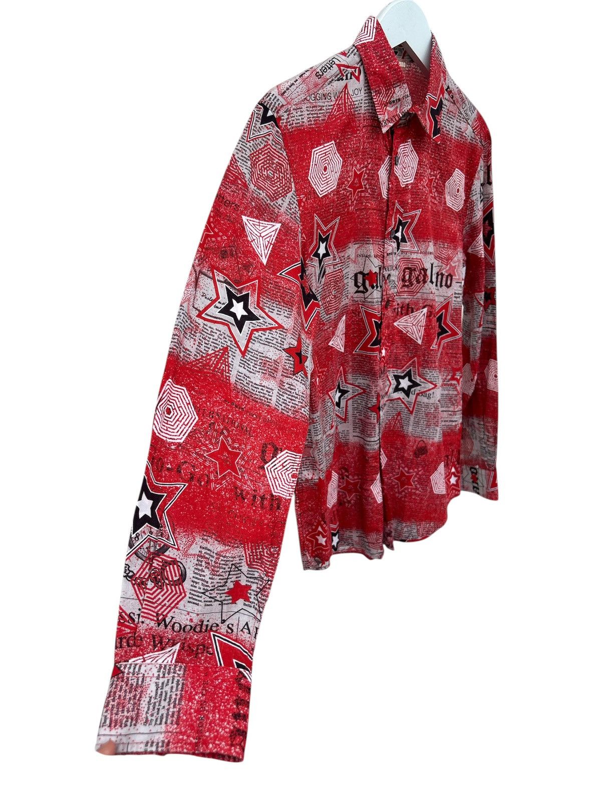 John Galliano Gazette Star Print Shirt Size US S / EU 44-46 / 1 - 3 Thumbnail
