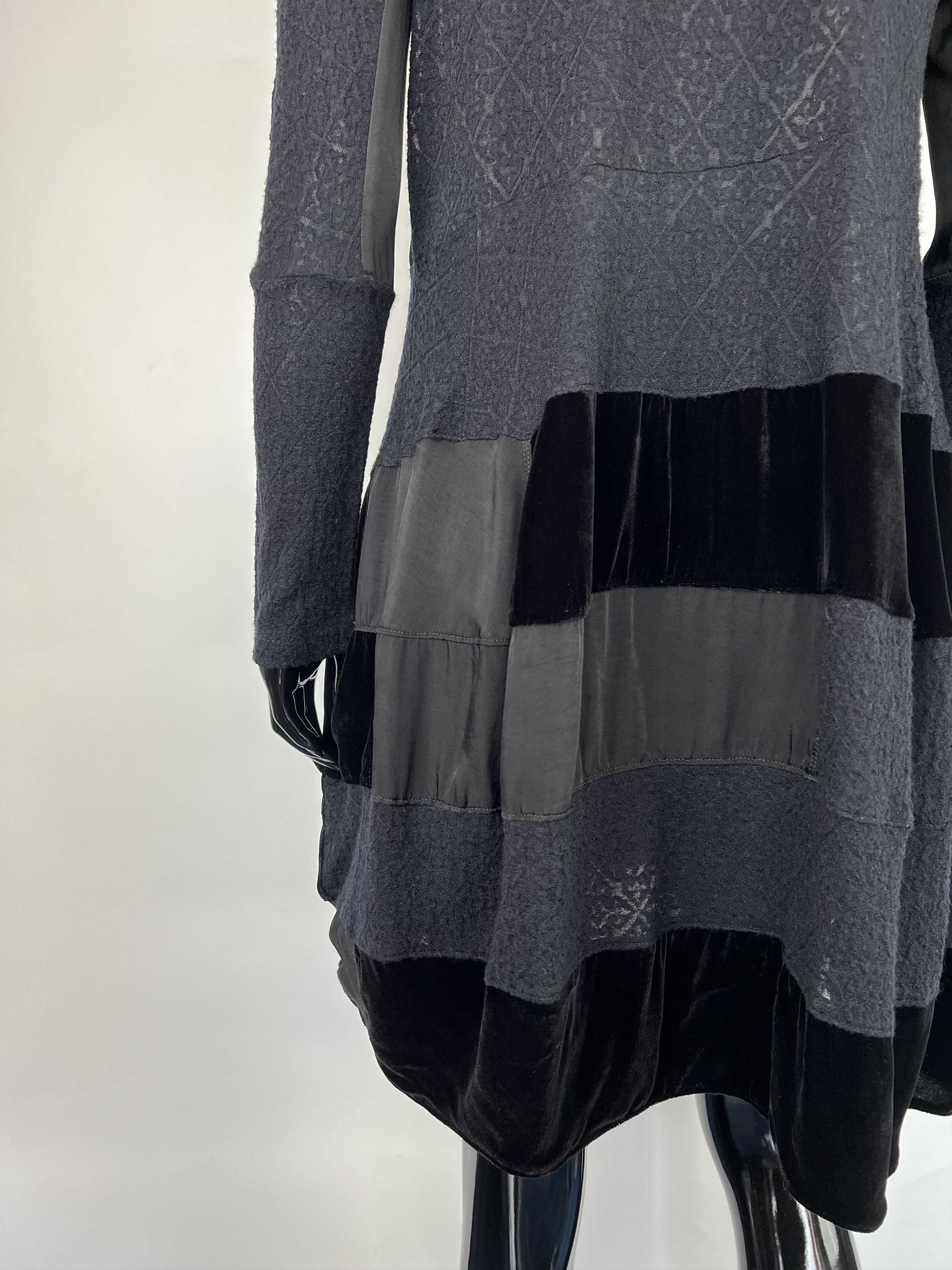 Other High Knit Black Asymmetrical Dress Size S Size S / US 4 / IT 40 - 5 Thumbnail
