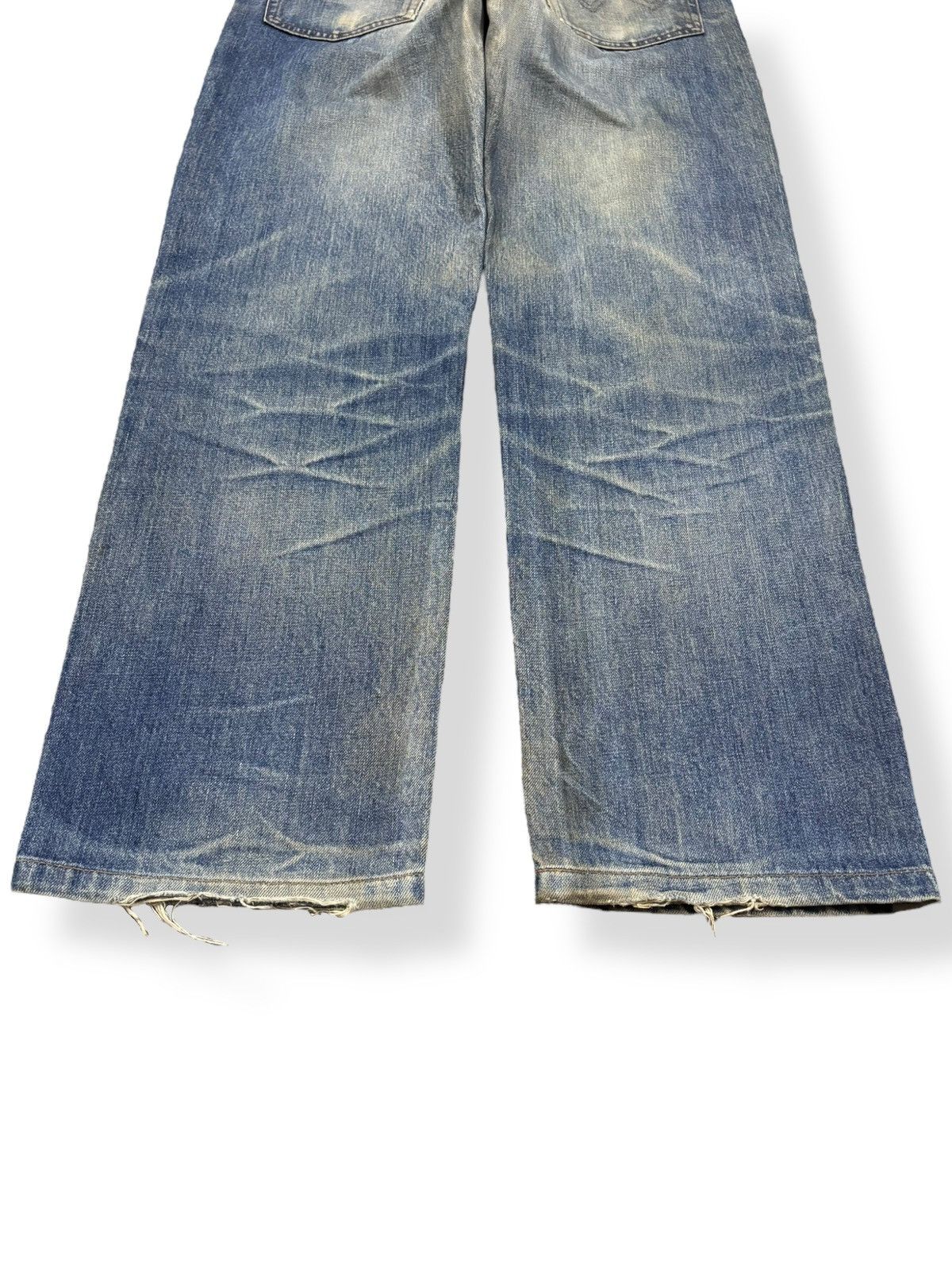 Edwin Vintage Rare Edwin Frontier Mud Wash Loose Distressed Jeans Size US 31 - 13 Thumbnail