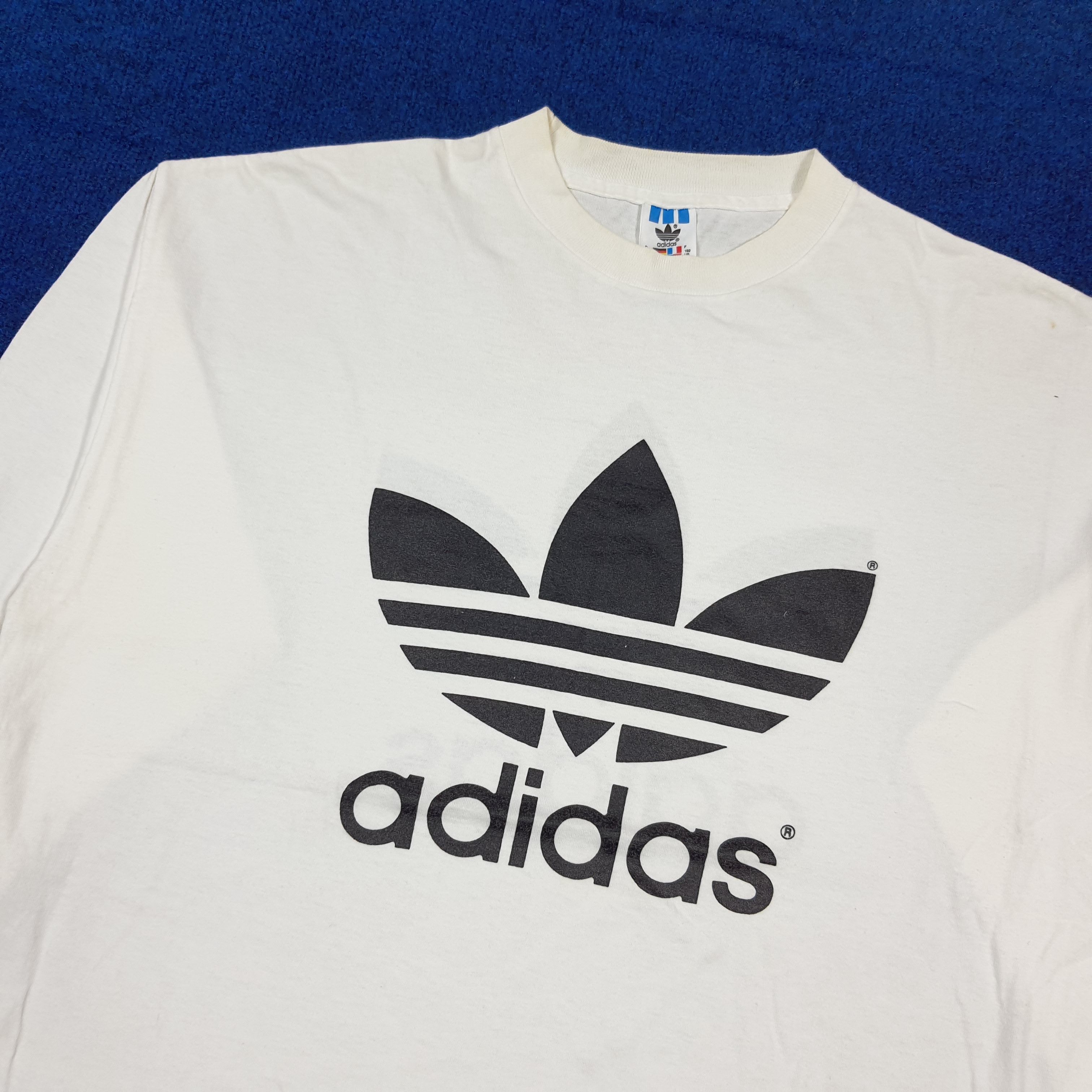 Adidas Vintage 90s Adidas Trefoil Shirt Made in USA C285N75 Size US XL / EU 56 / 4 - 2 Thumbnail