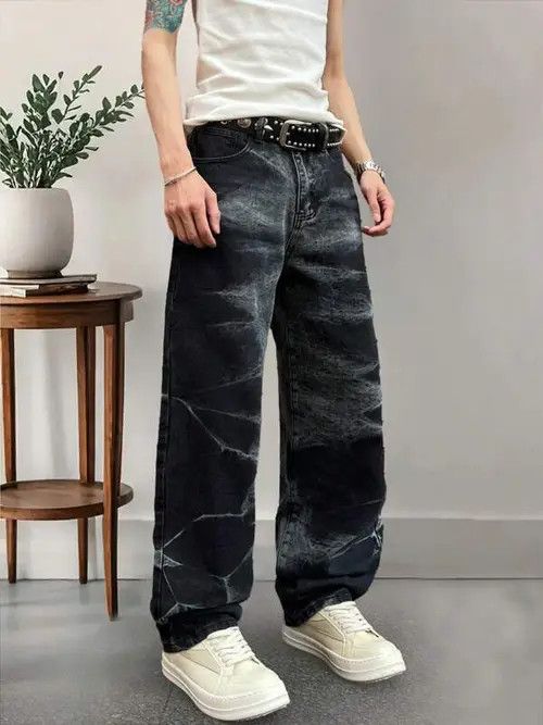 Japanese Brand Tie Dye washed baggy Y2K denim jeans Size US 32 / EU 48 - 1 Thumbnail