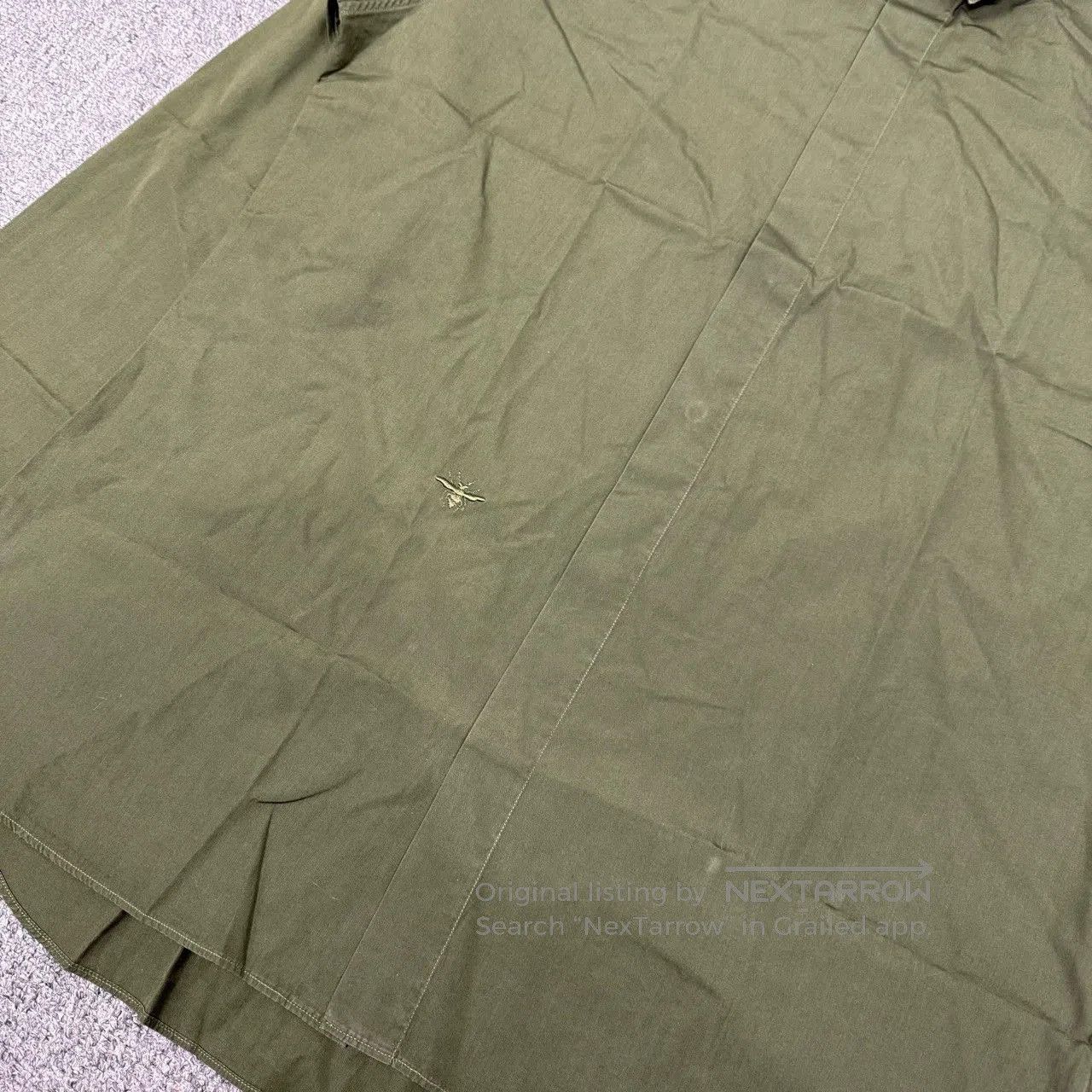 Dior Dior Homme Green CD Logo Long Sleeve Shirt. Size US L / EU 52-54 / 3 - 3 Thumbnail