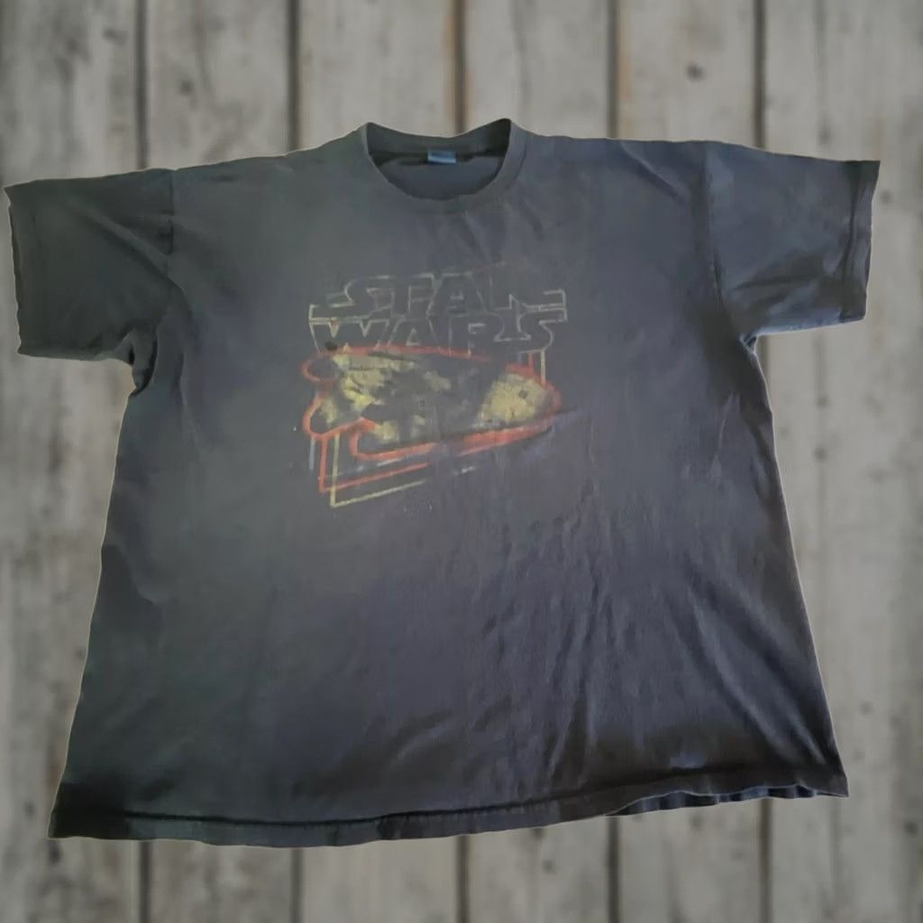 Star Wars Star Wars Millennium Falcon XL Shirt Blue Tag Y2K Movie Lucas Disney Faded Size US XL / EU 56 / 4 - 1 Thumbnail