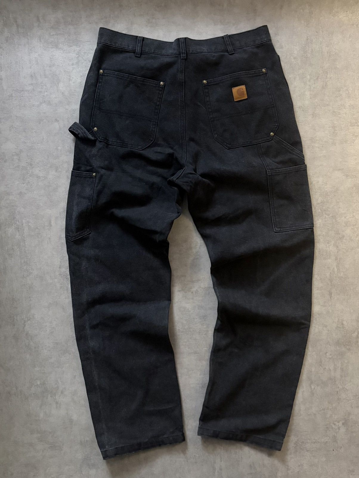 Carhartt Vintage Carhartt B136 BLK Sand Black Double Knee Carpenter Size US 34 / EU 50 - 2 Thumbnail