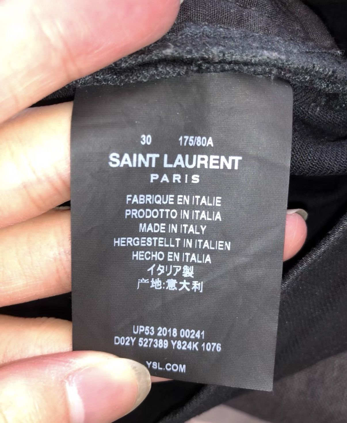 Saint Laurent Paris Saint Laurent (SLP) 18FW Waxed Finish Basic Denim Jeans Size US 30 / EU 46 - 6 Thumbnail