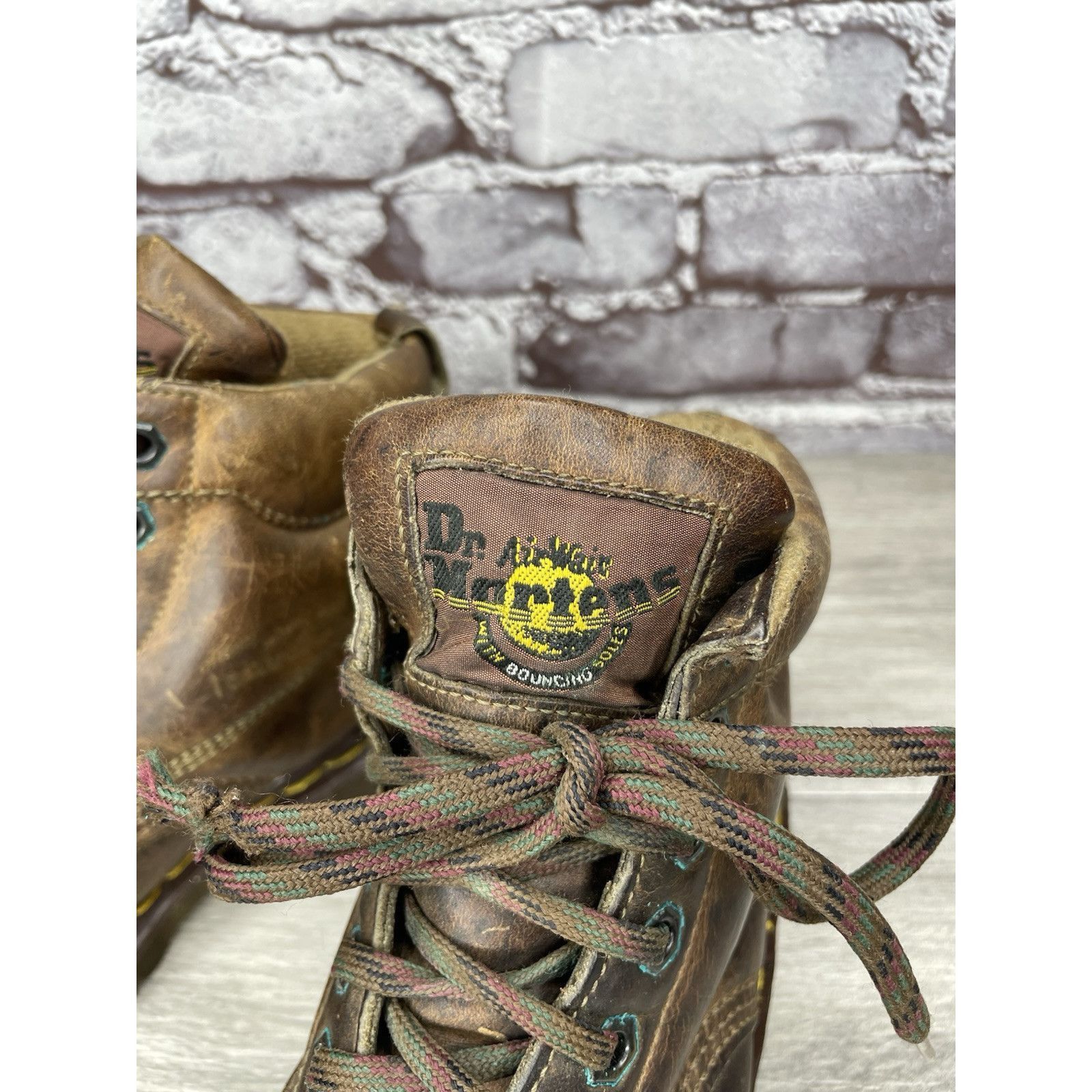 Dr. Martens VTG Dr Doc Martens Brown Leather Lace Up Boots Unisex Sz 4UK Size US 5 / IT 35 - 18 Thumbnail