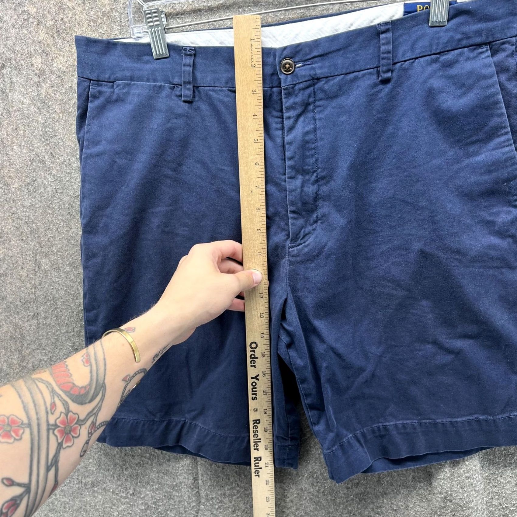 Polo Ralph Lauren Polo Ralph Lauren Shorts Mens 36 Blue Stretch Classic Fit Chino Casual Size US M / EU 48-50 / 2 - 7 Thumbnail