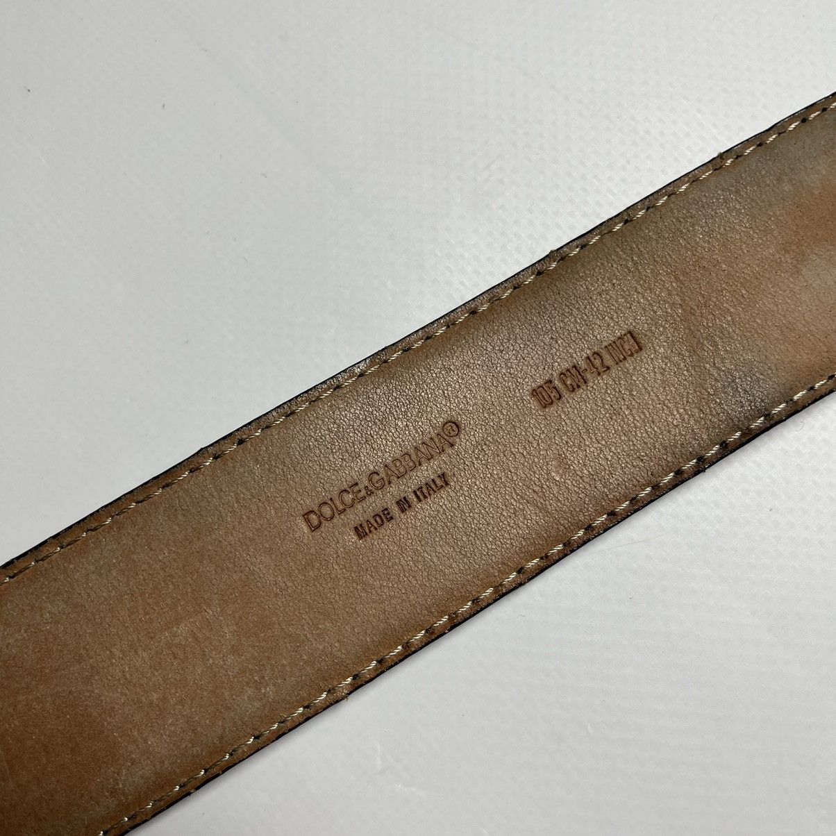 Dolce & Gabbana Dolce Gabbana Leather Belt Size ONE SIZE - 6 Thumbnail