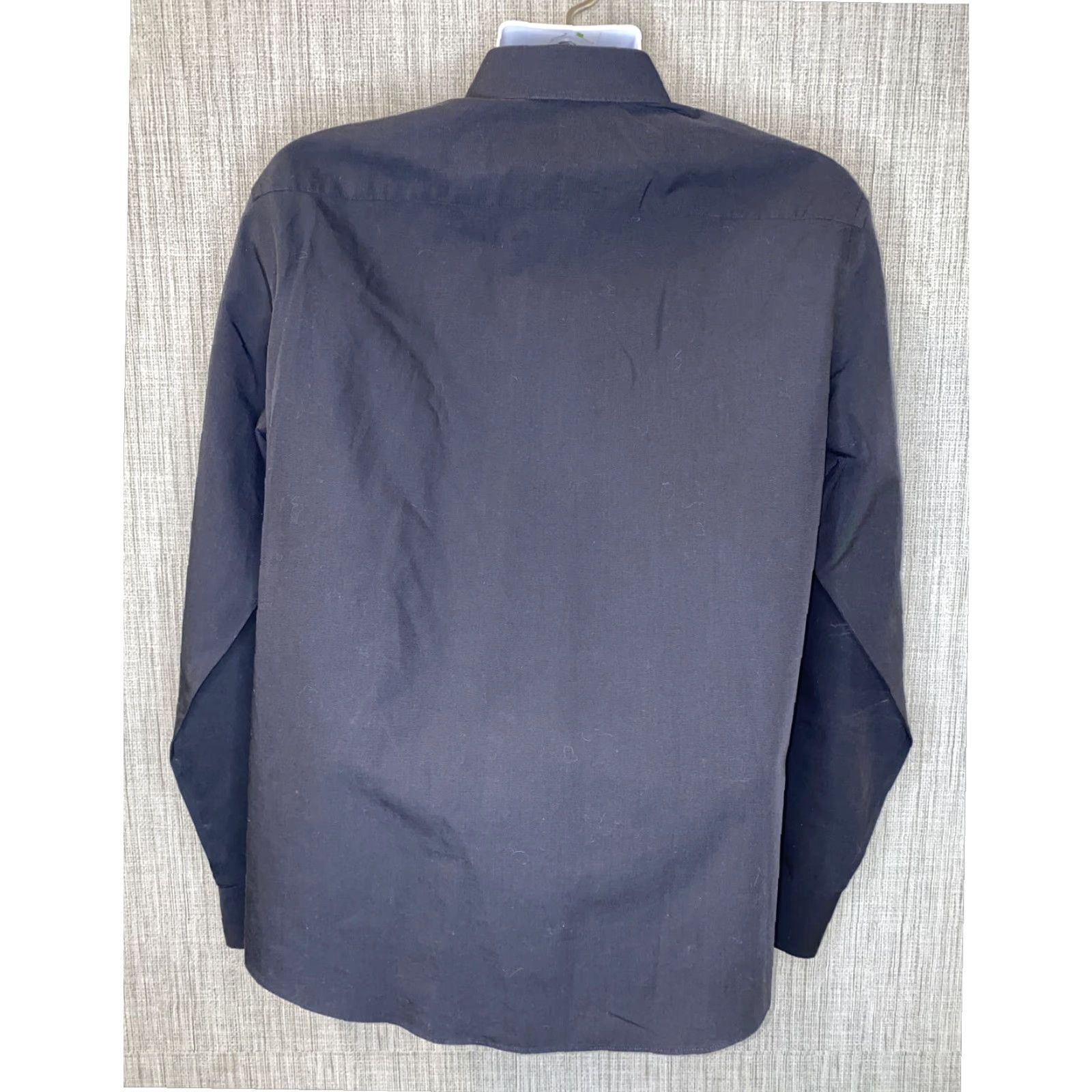 UNTUCKit UNTUCKit Mens Black Cotton Long Sleeve Button Front Collared Shirt Size Large Size US L / EU 52-54 / 3 - 5 Thumbnail