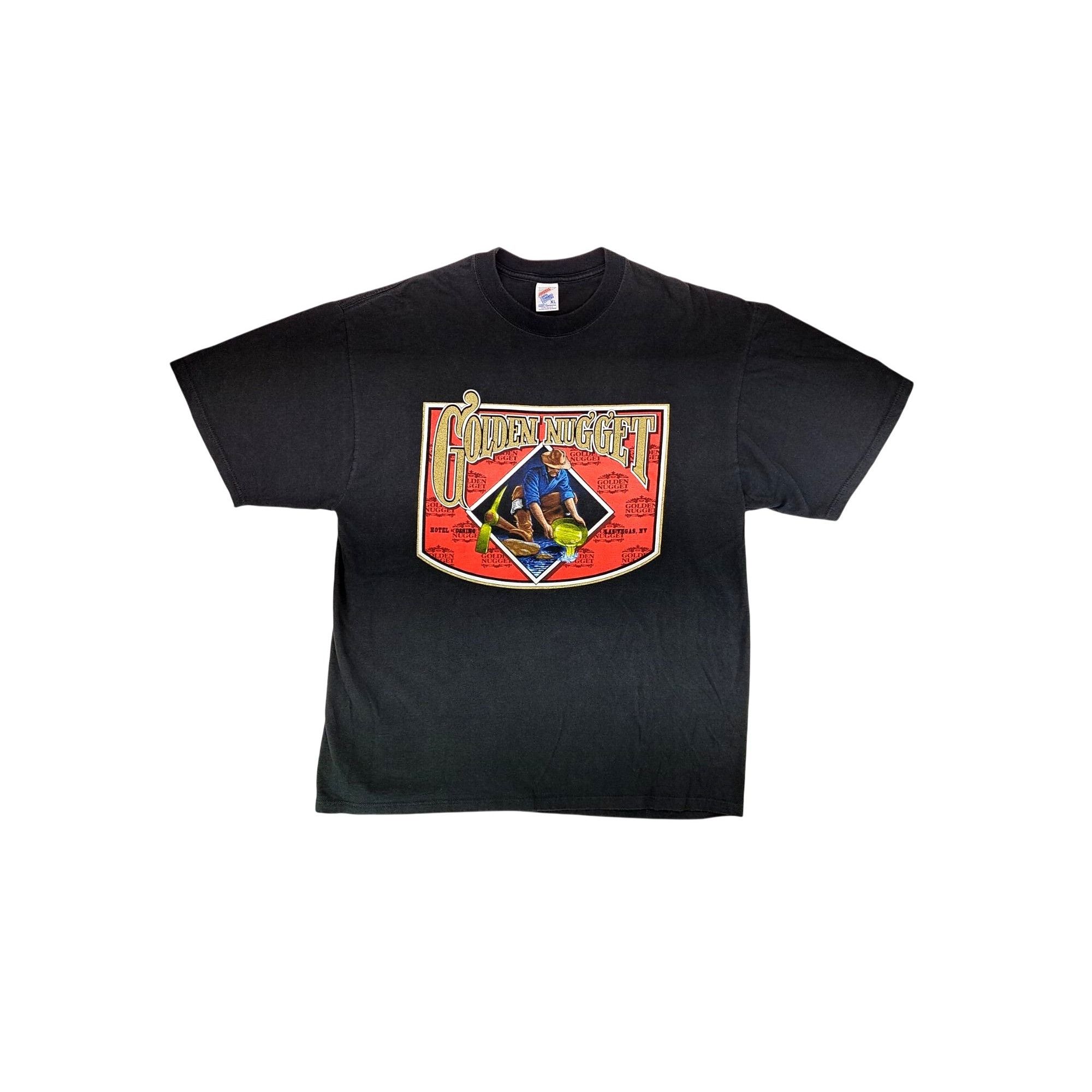Jerzees Vintage Golden Nugget Las Vegas T Shirt Men XL Hotel Casino Size US XL / EU 56 / 4 - 1 Thumbnail