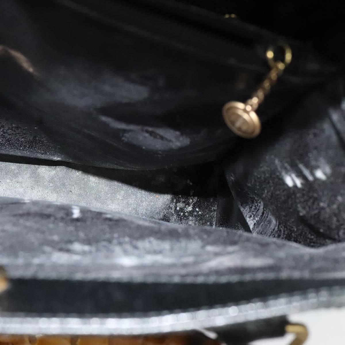 Gucci GUCCI Bamboo Hand Bag Leather Black Gold 002 002 Size ONE SIZE - 16 Thumbnail