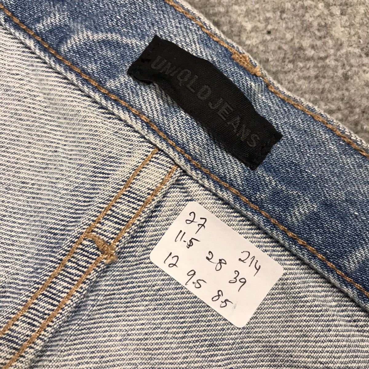 Japanese Brand × Uniqlo UNIQLO DISTRESSED DENIM PANTS BAGGY STYLE Size US 27 - 14 Thumbnail