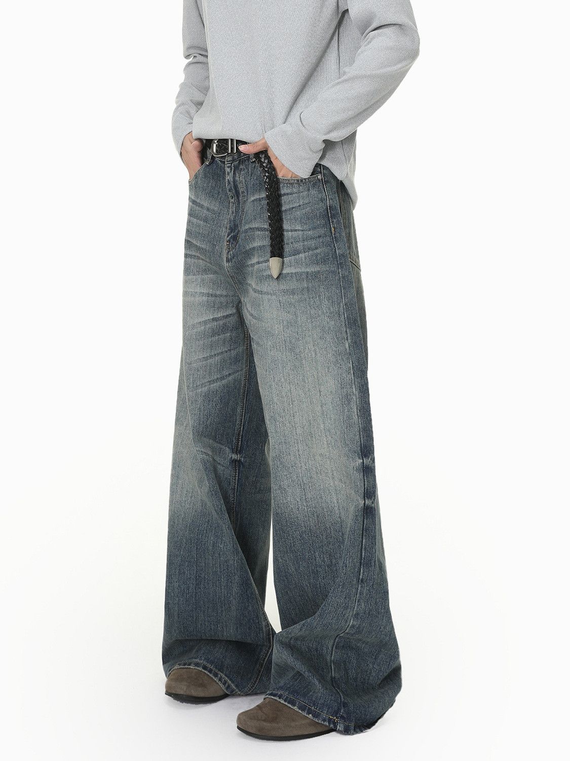 Vintage Men's Vibe Retro Casual Washed Jeans Size US 32 / EU 48 - 4 Thumbnail