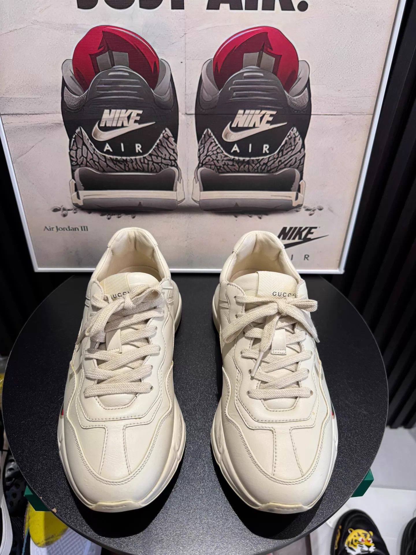 Gucci GUCCI Rhyton Retro Dad Sneaker Women's Ivory White Size US 6.5 / IT 36.5 - 2 Thumbnail