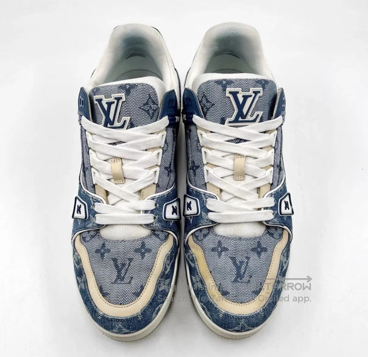 Louis Vuitton Blue Lowtop Sneakers Size 9.5. Size US 9.5 / EU 42-43 - 2 Thumbnail