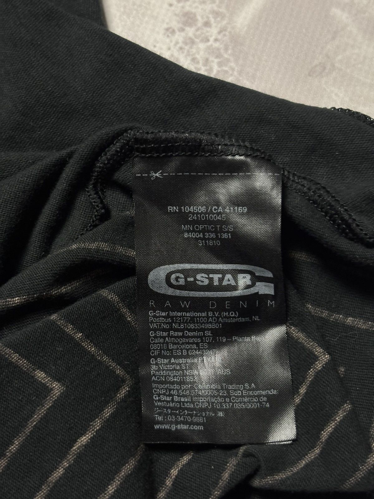 G-Star × Marc Newson G-Star Raw x Marc Newson Optic T-Shirt Geometric Mens L Size US L / EU 52-54 / 3 - 11 Thumbnail