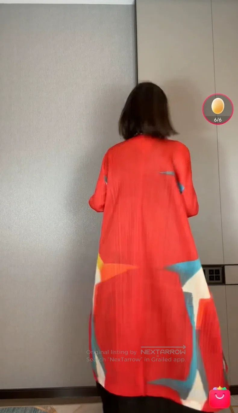 Issey Miyake Issey Miyake Paper Crane Oil Painting Trench Coat Size XL / US 12-14 / IT 48-50 - 5 Thumbnail