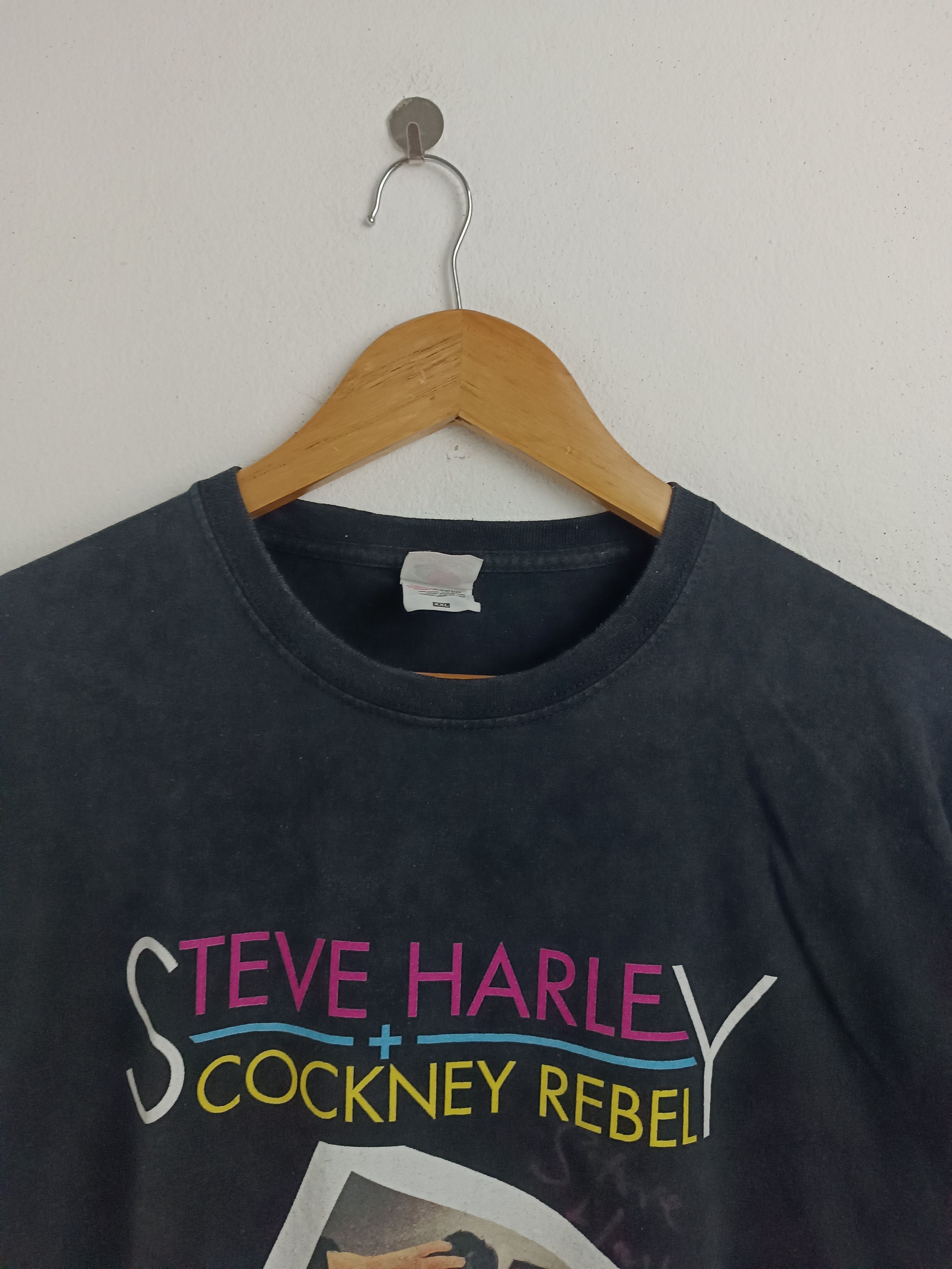 Band Tees VINTAGE 2015 STEVE HARLEY & COCKNEY REBELS TOUR iggy slade Size US XXL / EU 58 / 5 - 8 Thumbnail
