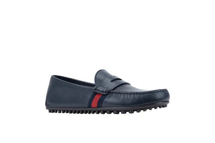 Gucci oc11z1025 Hainan Driver Loafers in Blue Size US 15 / EU 48 - 3 Thumbnail