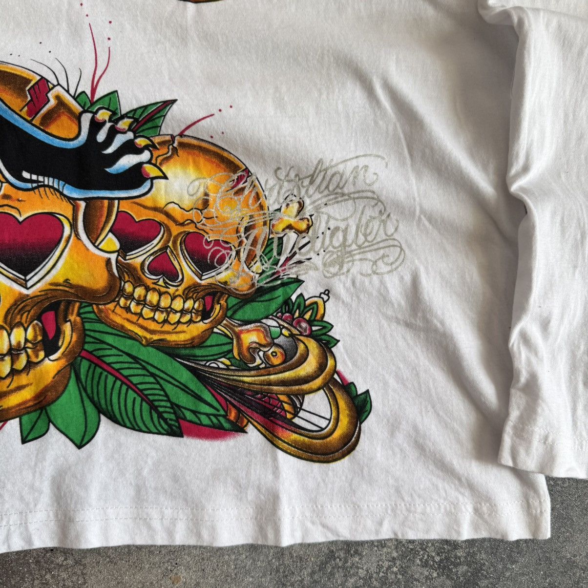 Ed Hardy Christian Audigier (Ed Hardy) Y2K Vintage Long Sleeve Top Size US XL / EU 56 / 4 - 10 Thumbnail