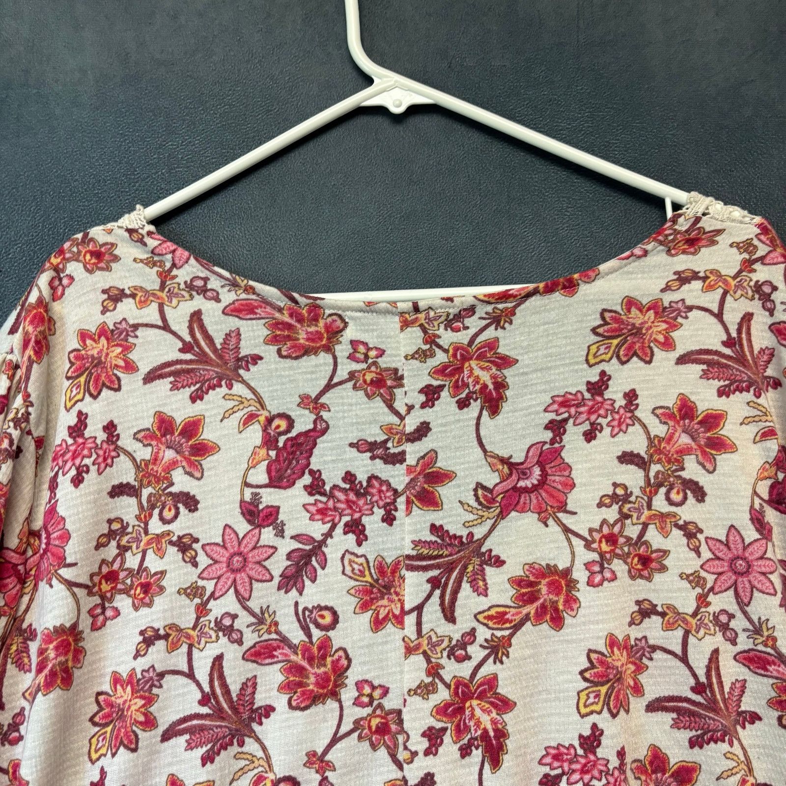 Other Absolutely Famous Crochet Lace Blouse 3X Floral Cottagecore Size 3XL / US 20-22 - 2 Thumbnail