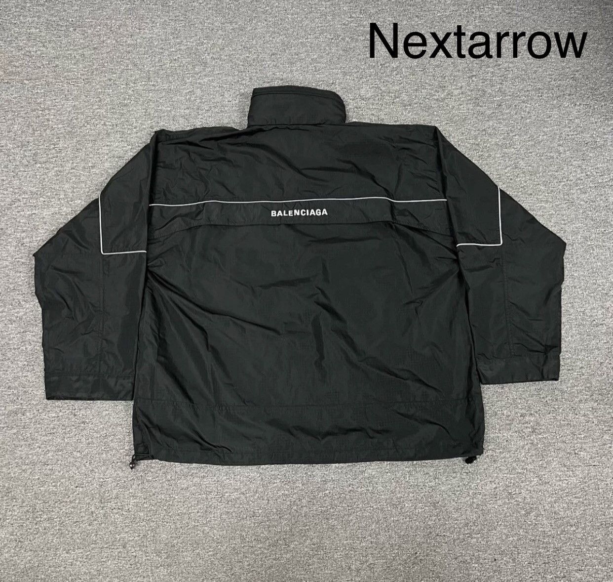 Balenciaga Balenciaga front and back embroidered logo half-zip jacket Size US S / EU 44-46 / 1 - 2 Thumbnail