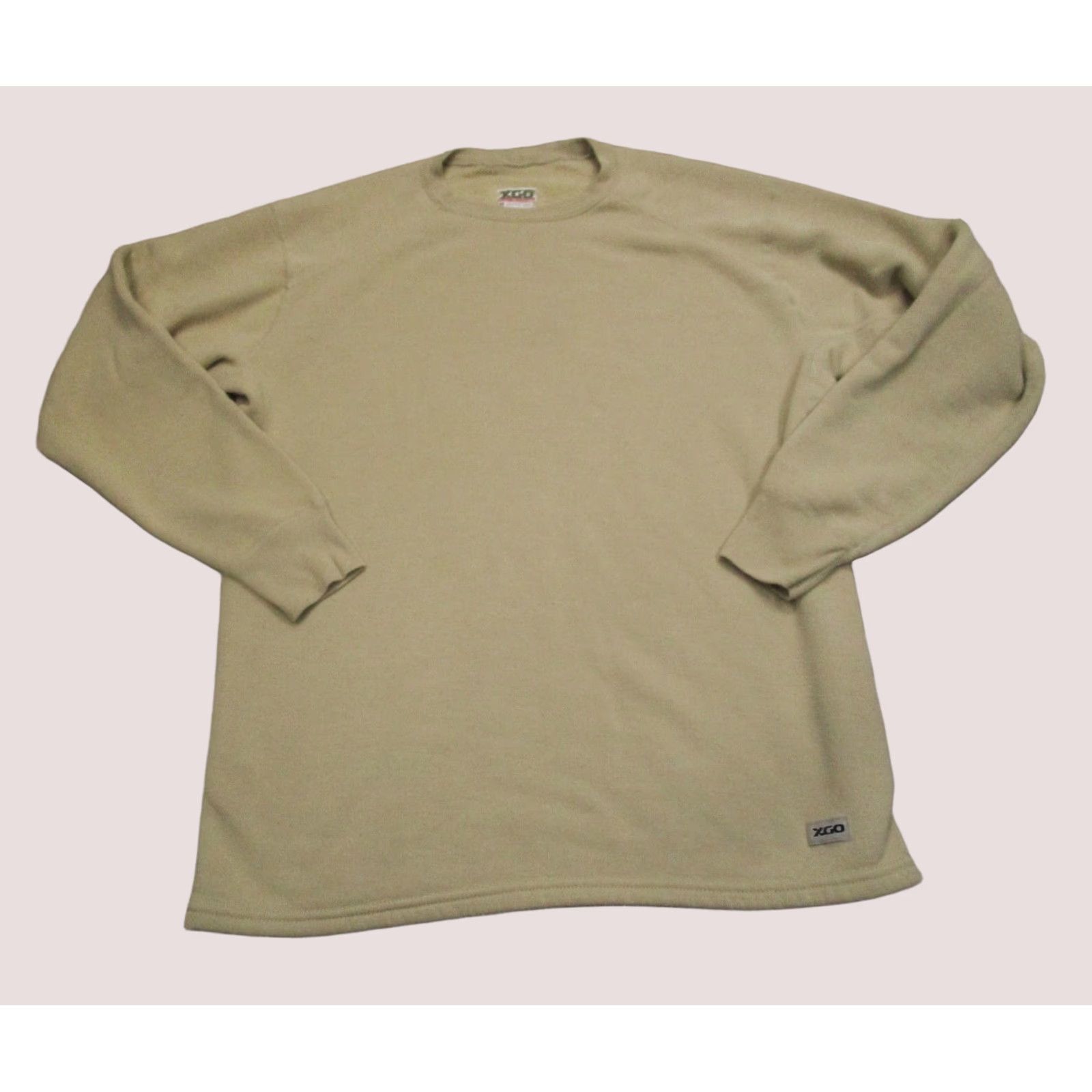Vintage XGO Sweater Mens Medium Brown Phase 4 Flame Retardant Sweatshirt US Military Shirt Size US M / EU 48-50 / 2 - 1 Thumbnail