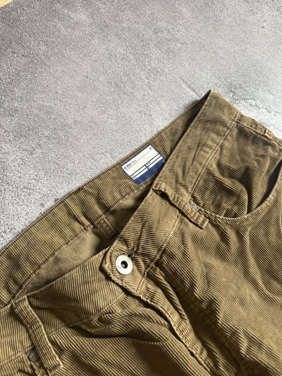 G star raw 36/34 morris low straight coj corduroy pants y2k