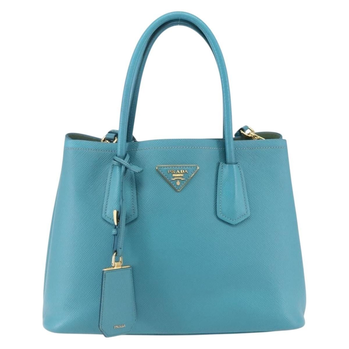 Prada Prada Cuir Double Tote Saffiano Leather Size ONE SIZE - 1 Thumbnail