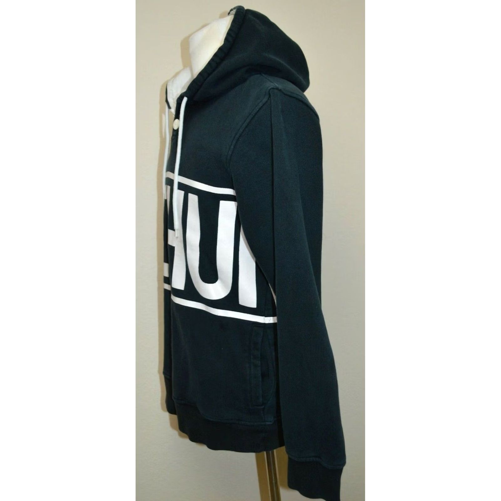 The Hundreds The Hundreds Black Pullover Hoodie Men's M Spellout Bomb 2 Button Size US M / EU 48-50 / 2 - 2 Thumbnail