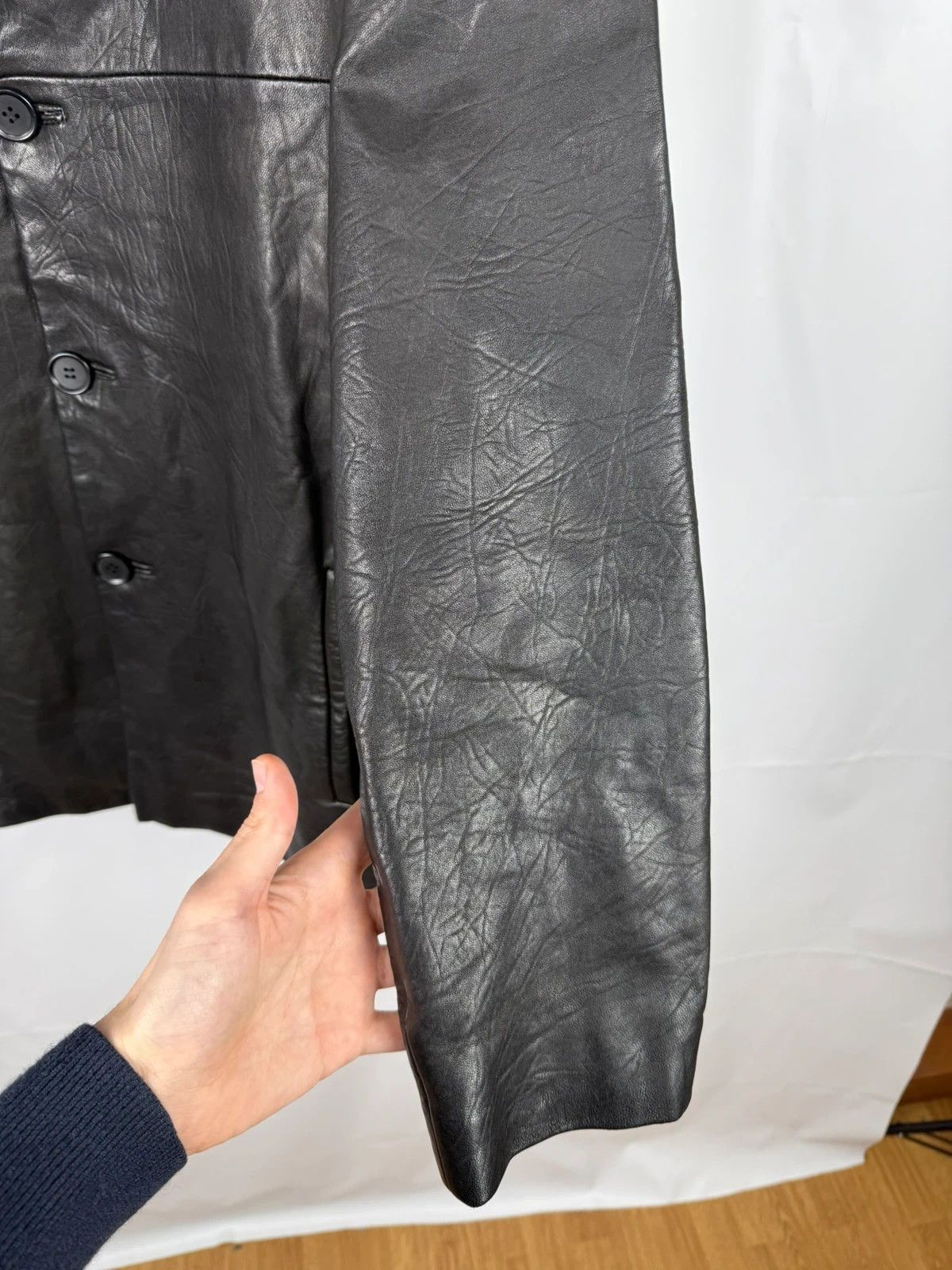Other Demure Genuine Leather Coat Jacket Structured size M Size US M / EU 48-50 / 2 - 5 Thumbnail