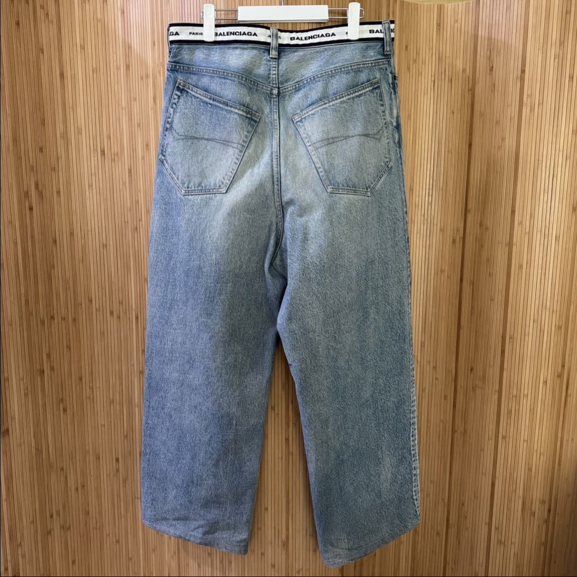 Balenciaga Balenciaga Waist Logo Denim Pants Size US 35 - 5 Thumbnail
