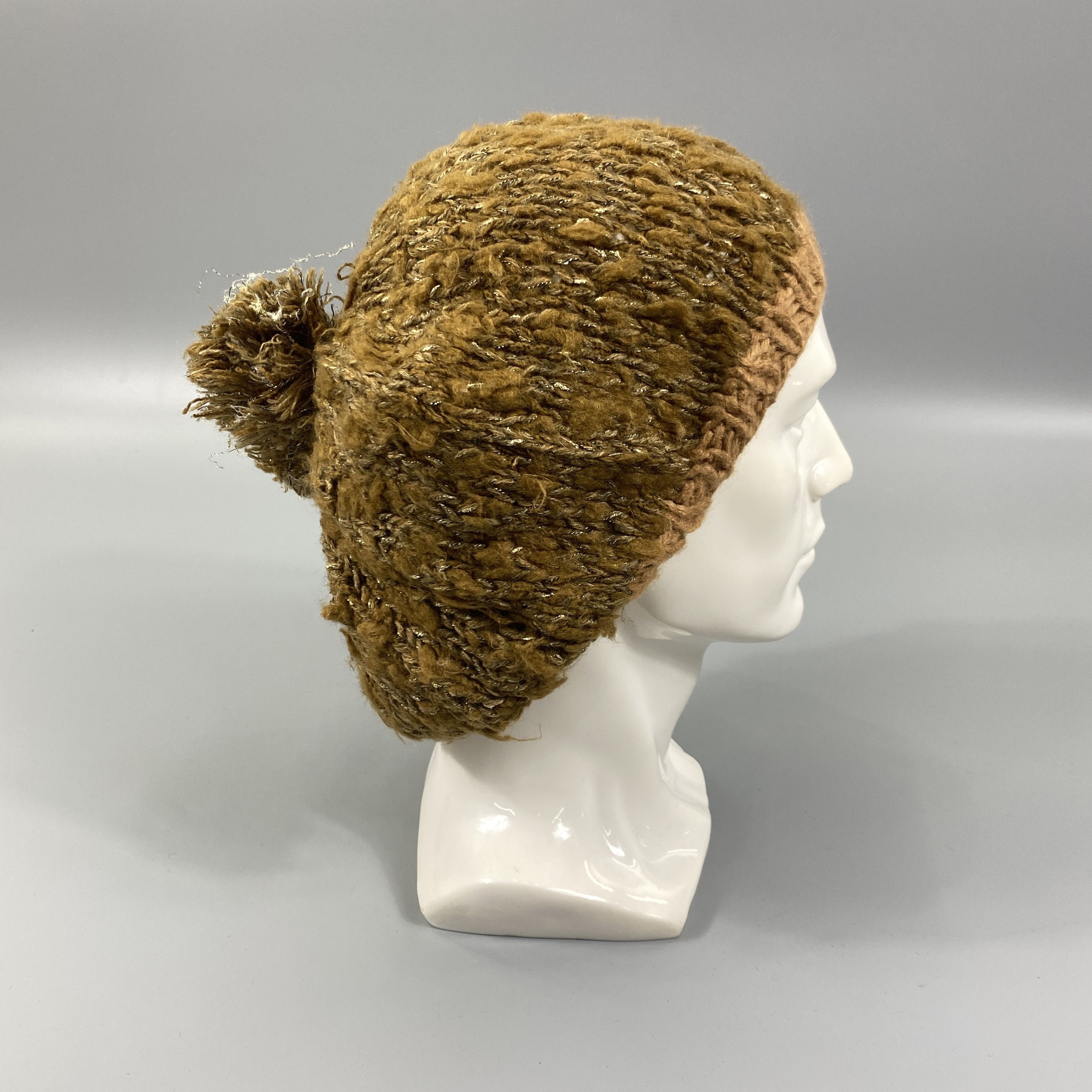 Japanese Brand Knitted Beanie Hats With Pom Pom -BN1054 Size ONE SIZE - 4 Thumbnail