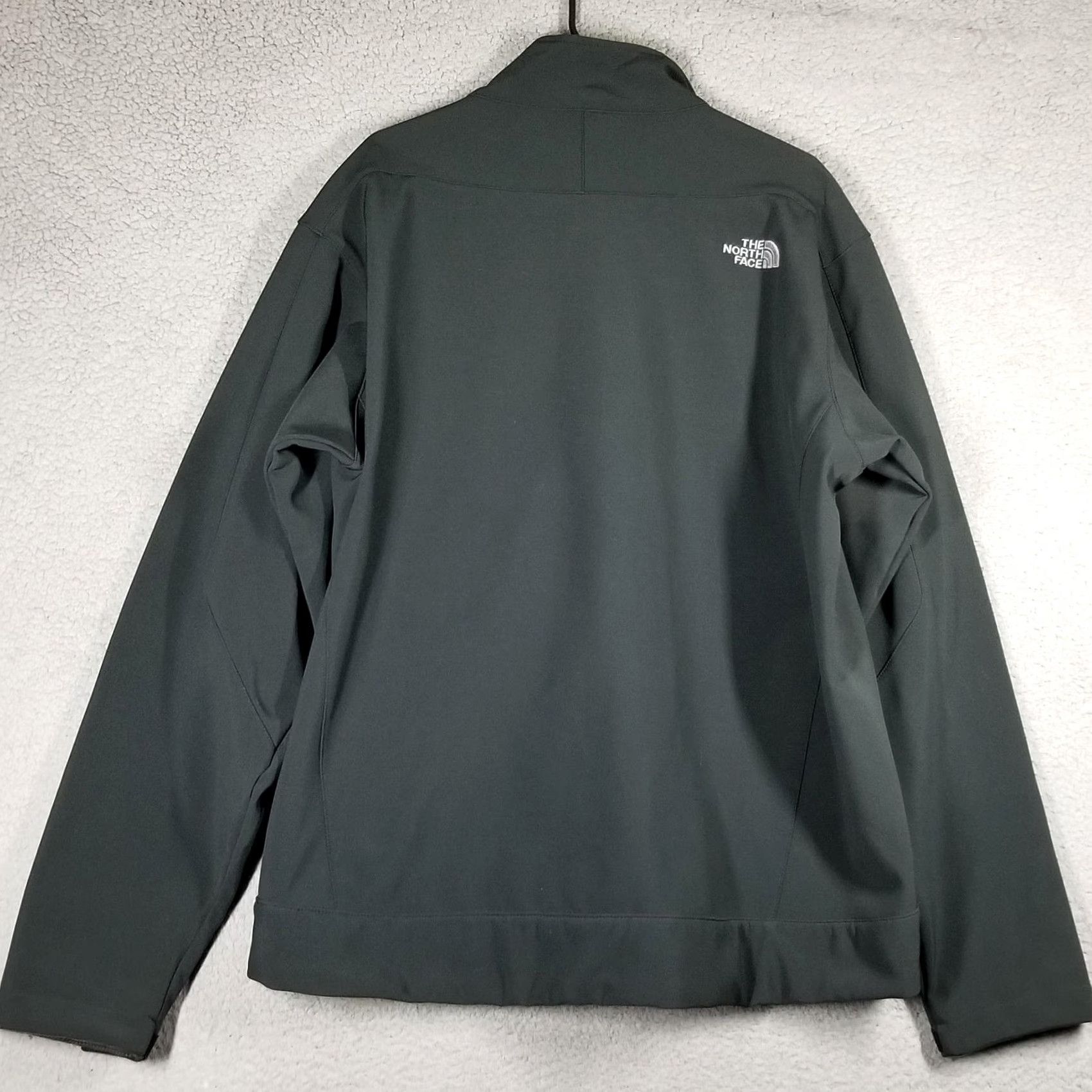 The North Face The North Face Apex Jacket Mens XL Dark Gray Softshell Full Zip Lined Pockets Wind-Resistant Size US XL / EU 56 / 4 - 3 Thumbnail