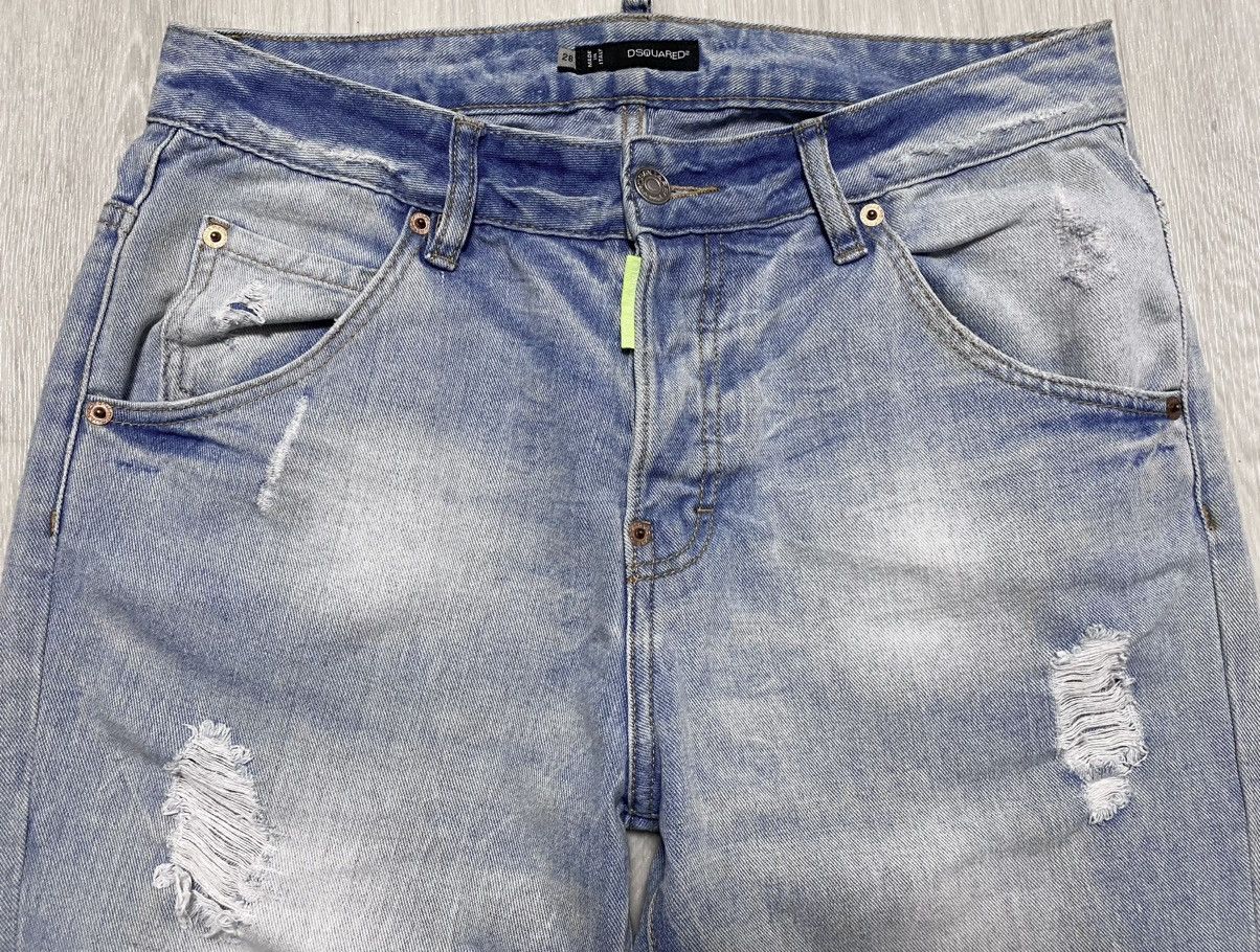 Dsquared2 Women’s Dsquared2 Washed Torn Distressed Jeans Denim Dyed Size 28" / US 6 / IT 42 - 11 Thumbnail