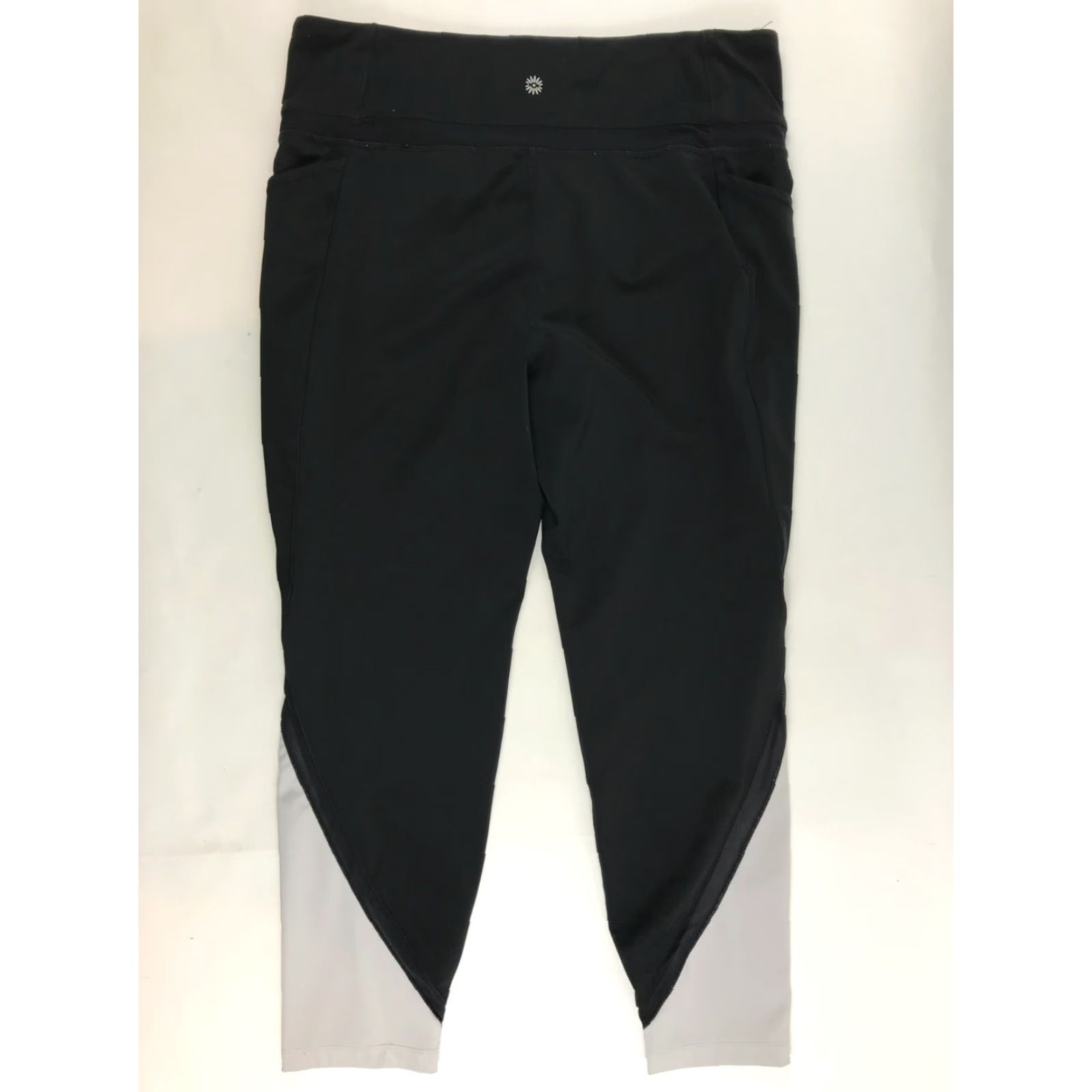 Vintage Tangerine Yoga Pants Women's XL Black White Mid Rise Stretch Pockets Skinny Pants Size 40" / US 18 - 2 Thumbnail