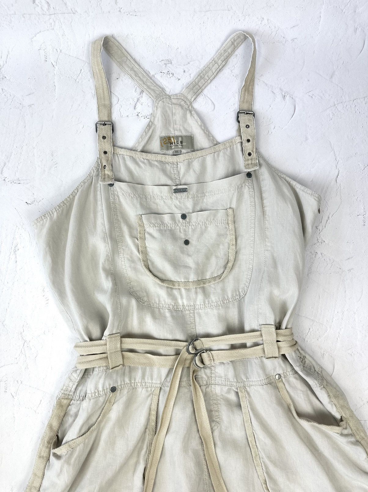 Vintage Vintage Bondage Linen Oversized Dress Size XL / US 12-14 / IT 48-50 - 4 Thumbnail