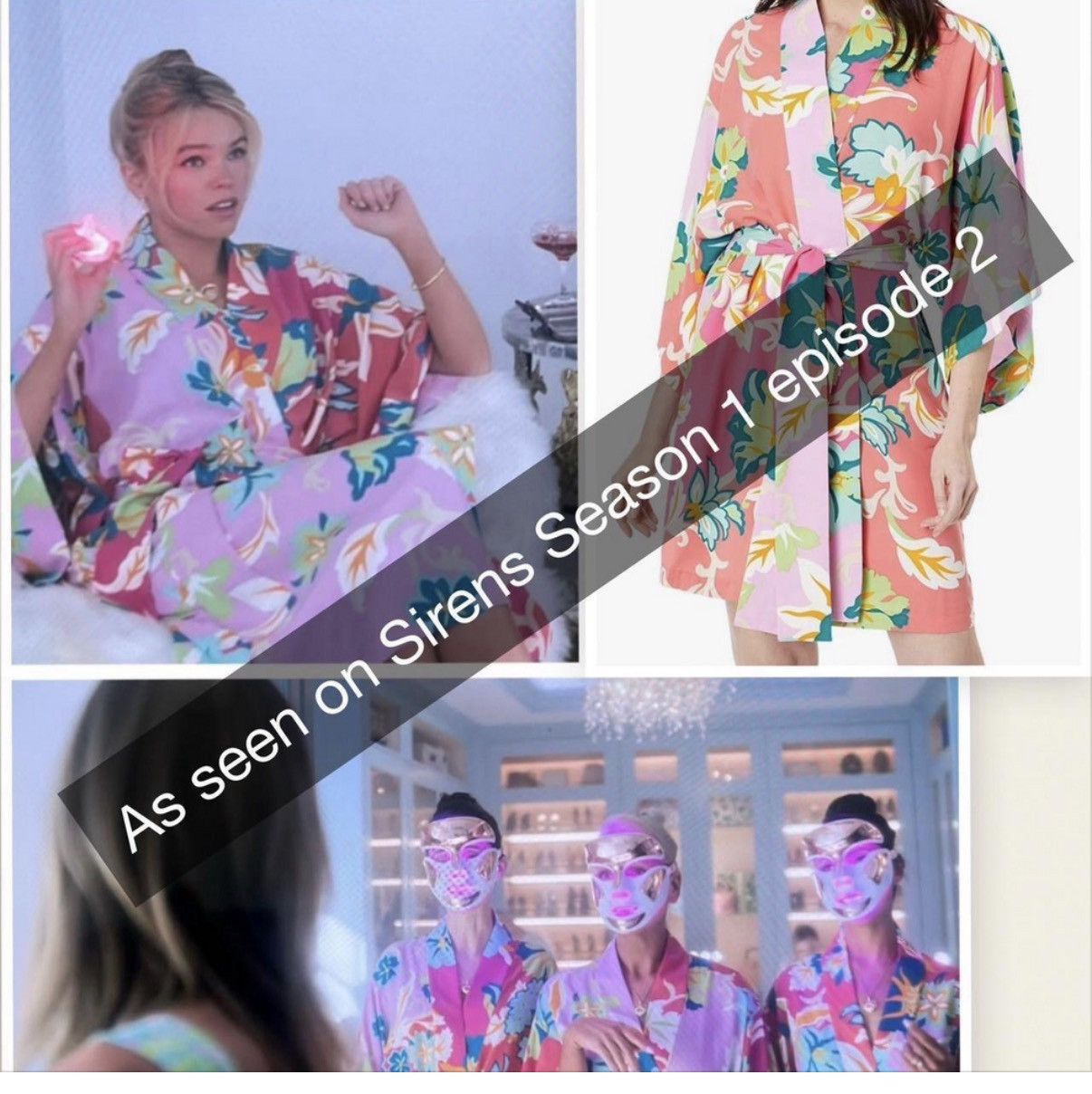 Other Natori Marbella Floral Patchwork Wrap Kimono Bath Robe Size XL / US 12-14 / IT 48-50 - 3 Thumbnail