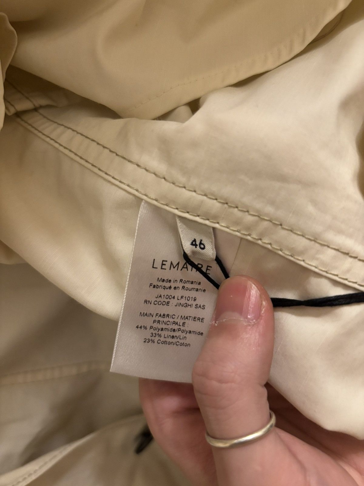 Lemaire Lemaire Off-White Short Blazer Size 46S - 7 Thumbnail