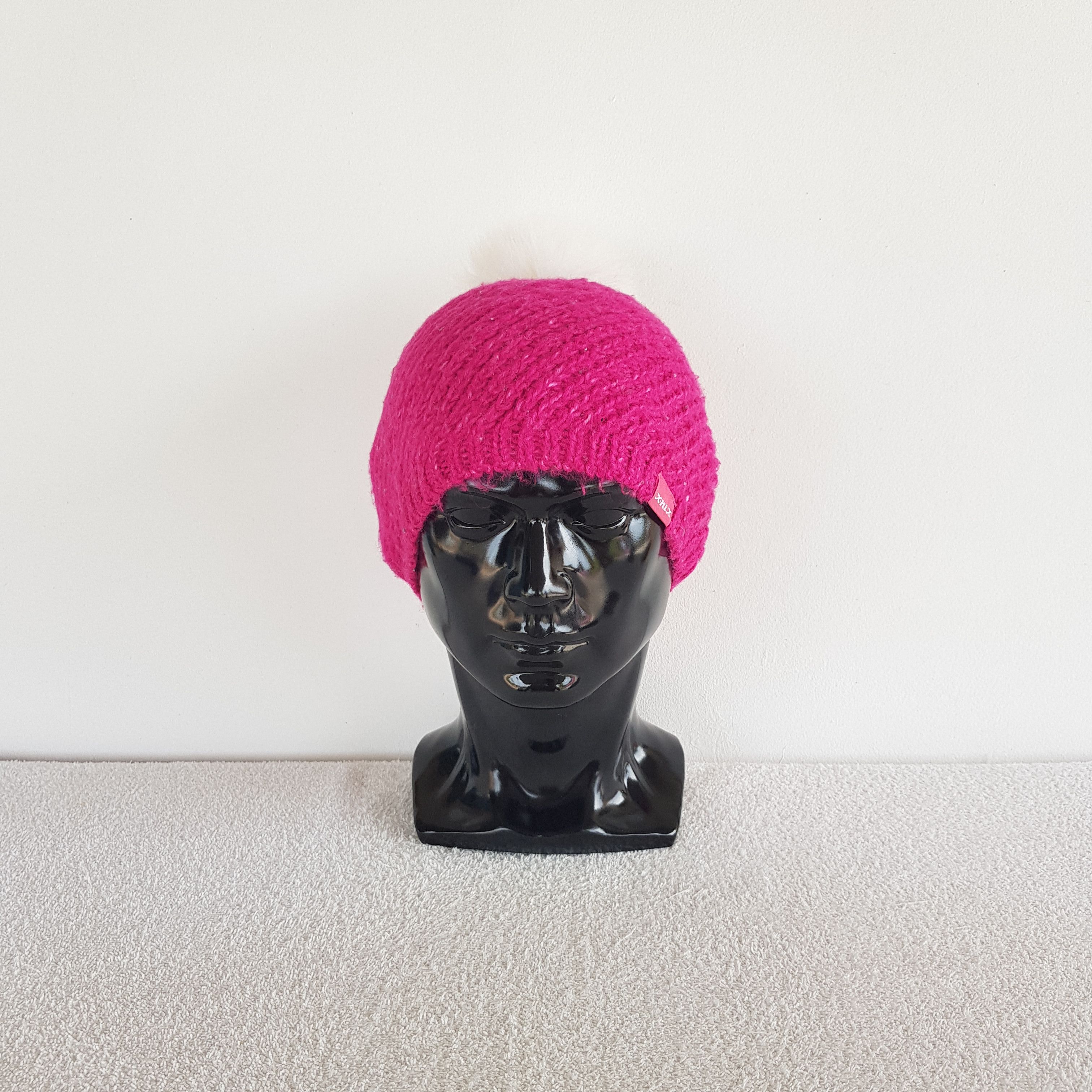 Japanese Brand Vintage Japanese Ribbed Pom Pom Beanie Snow Caps Hats. Size ONE SIZE - 2 Thumbnail