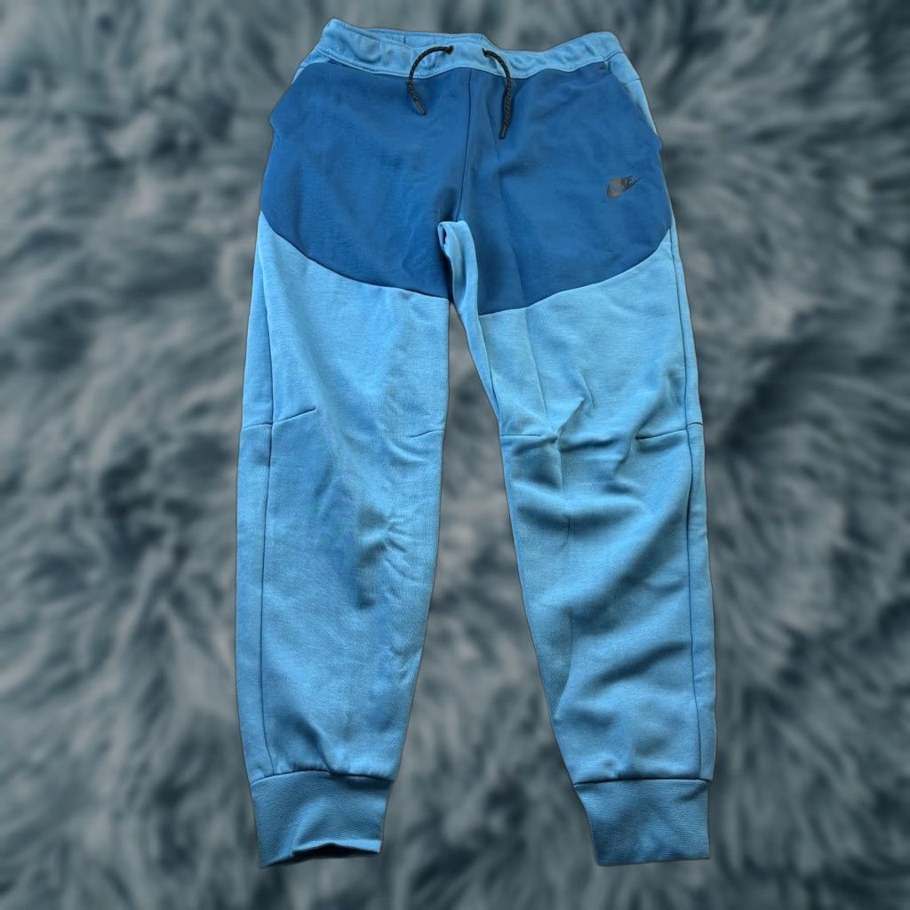 Nike Nike Tech Fleece Pants Mens Large Blue Jogger Sweatpants Size US 33 - 1 Thumbnail