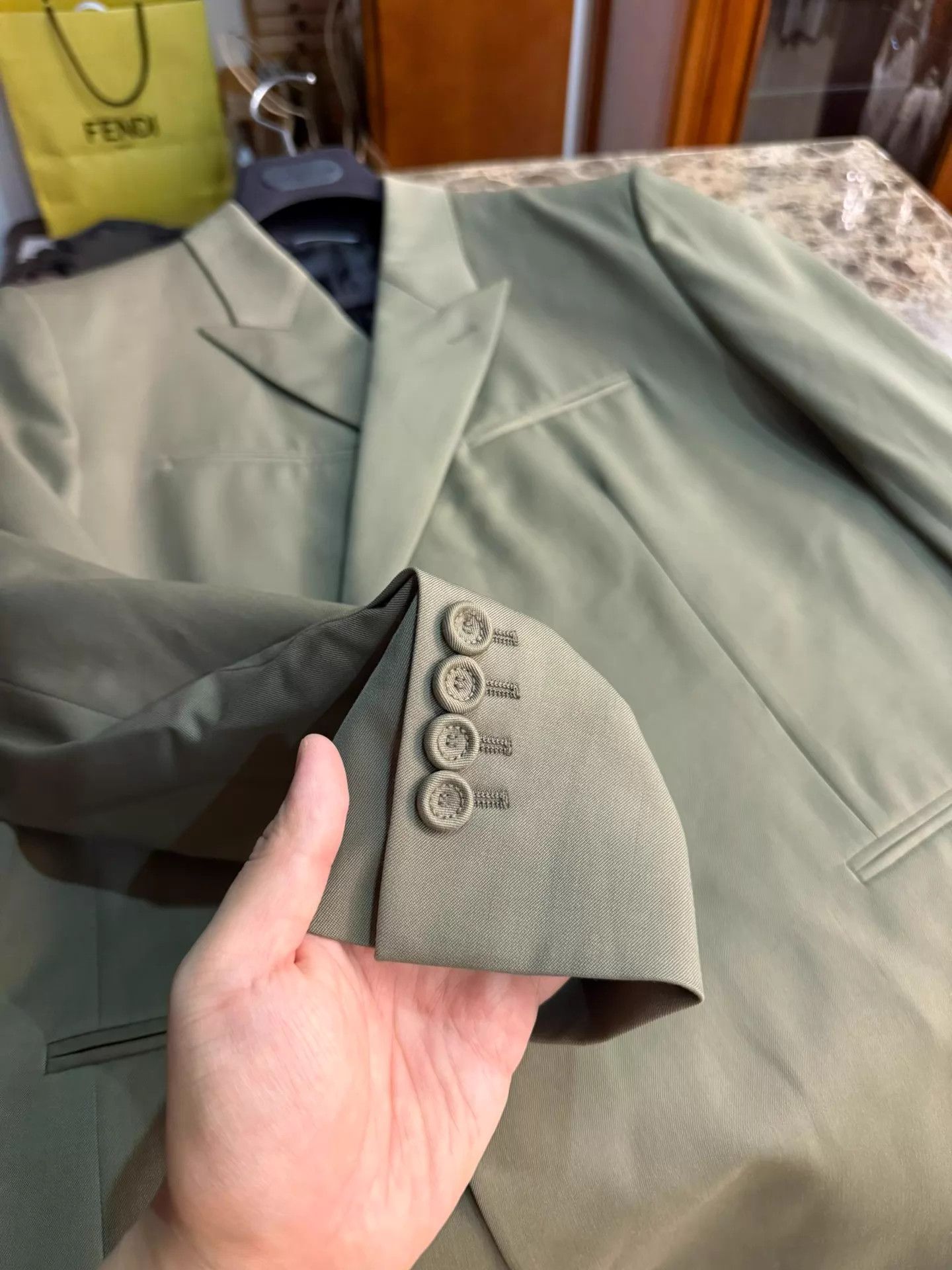 Dior DIOR Emerald Green Wool Blazer 46-54 New with Tags CD Logo Size 48R - 4 Thumbnail