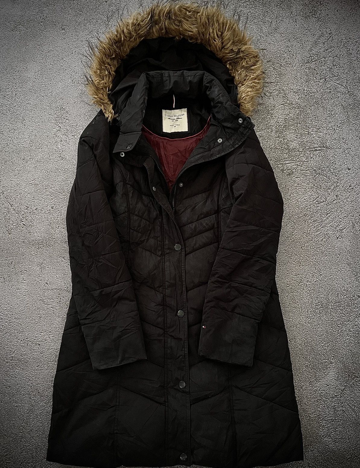 Tommy Hilfiger Vintage Tommy Hilfiger Puffer Coat Fur Jacket Size M / US 6-8 / IT 42-44 - 1 Thumbnail