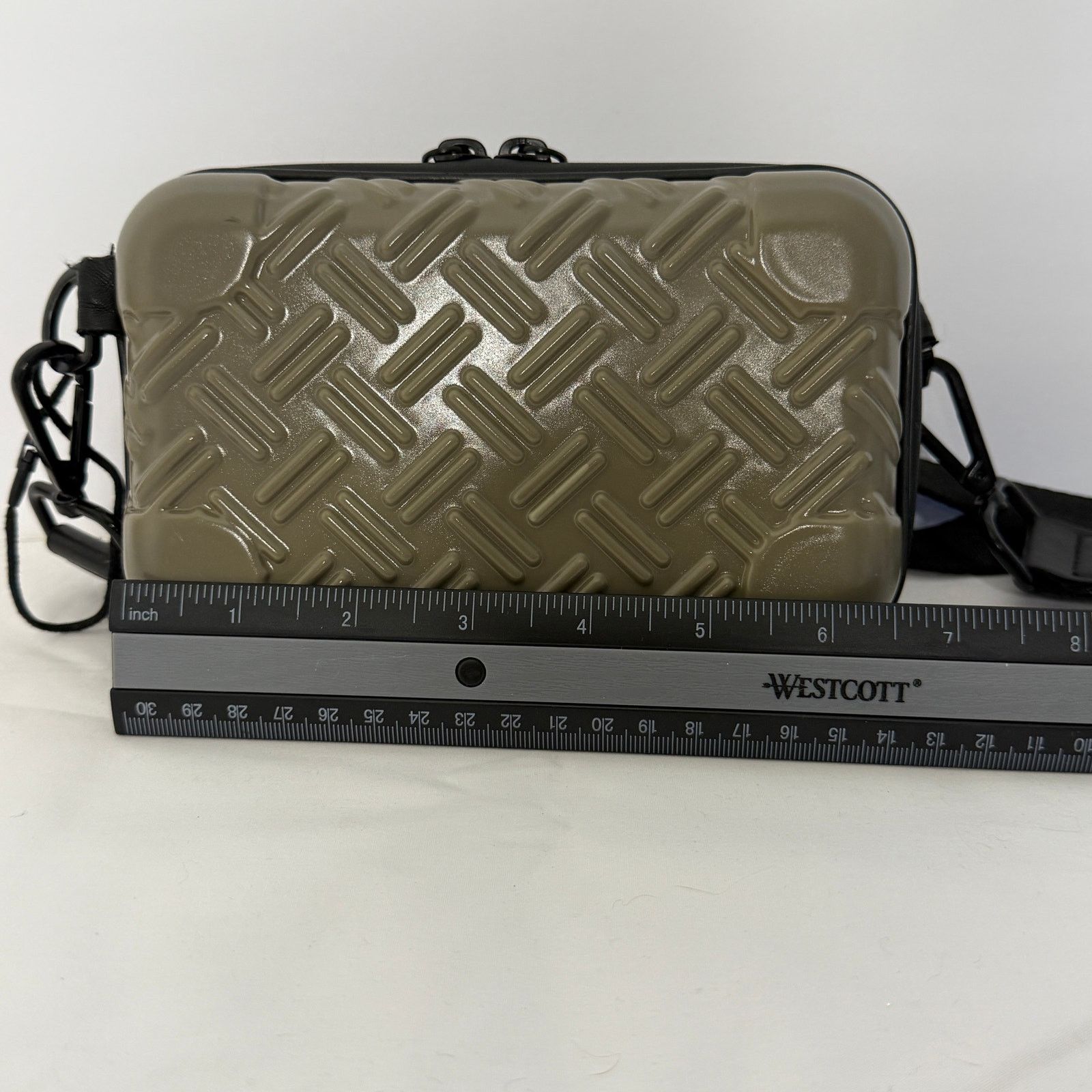 Zara Zara Rigid Crossbody Hard Shell Purse Bag Army Green Size ONE SIZE - 6 Thumbnail